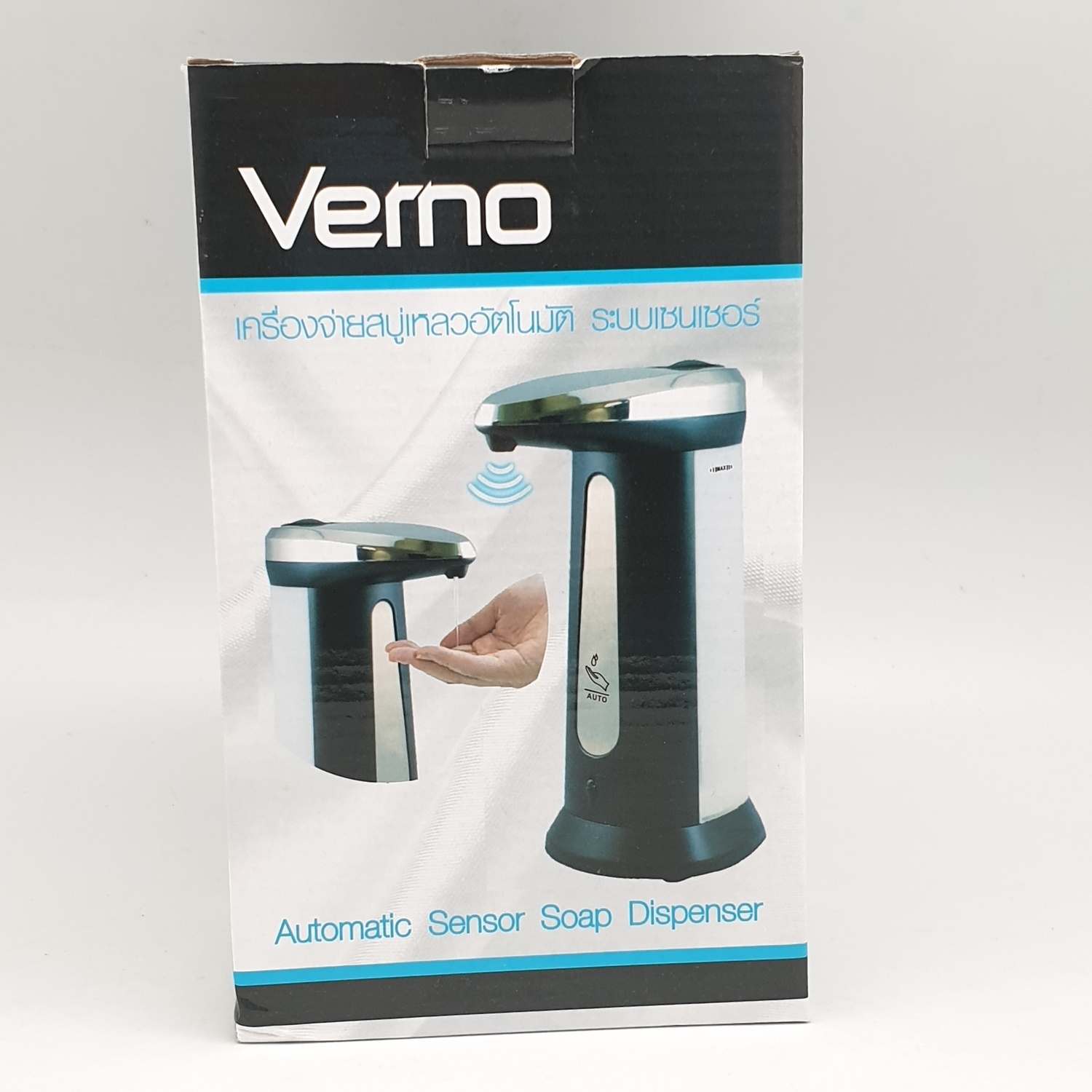 VERNO เครื่องจ่ายสบู่เหลวอัตโนมัติ 400ml TB-ZY03-BK สีดำ