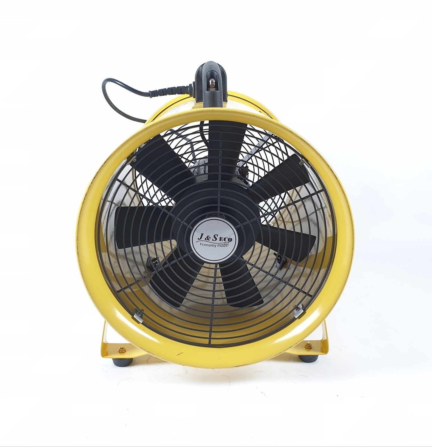 REX พัดลมท่อระบายอากาศขนาด 12 นิ้ว ECO DF-300E J&S สีเหลือง