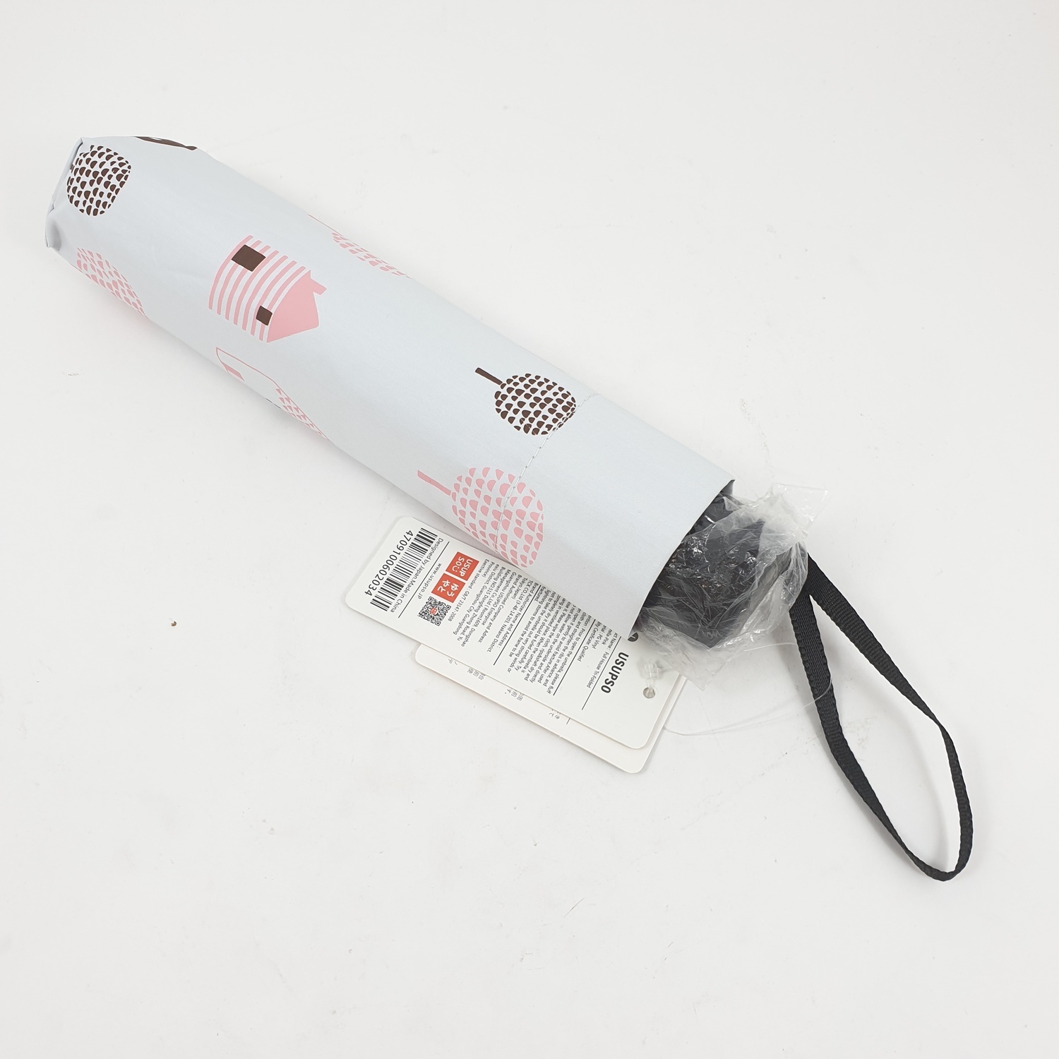 USUPSO ร่มพับ Tri-Fold สีชมพู