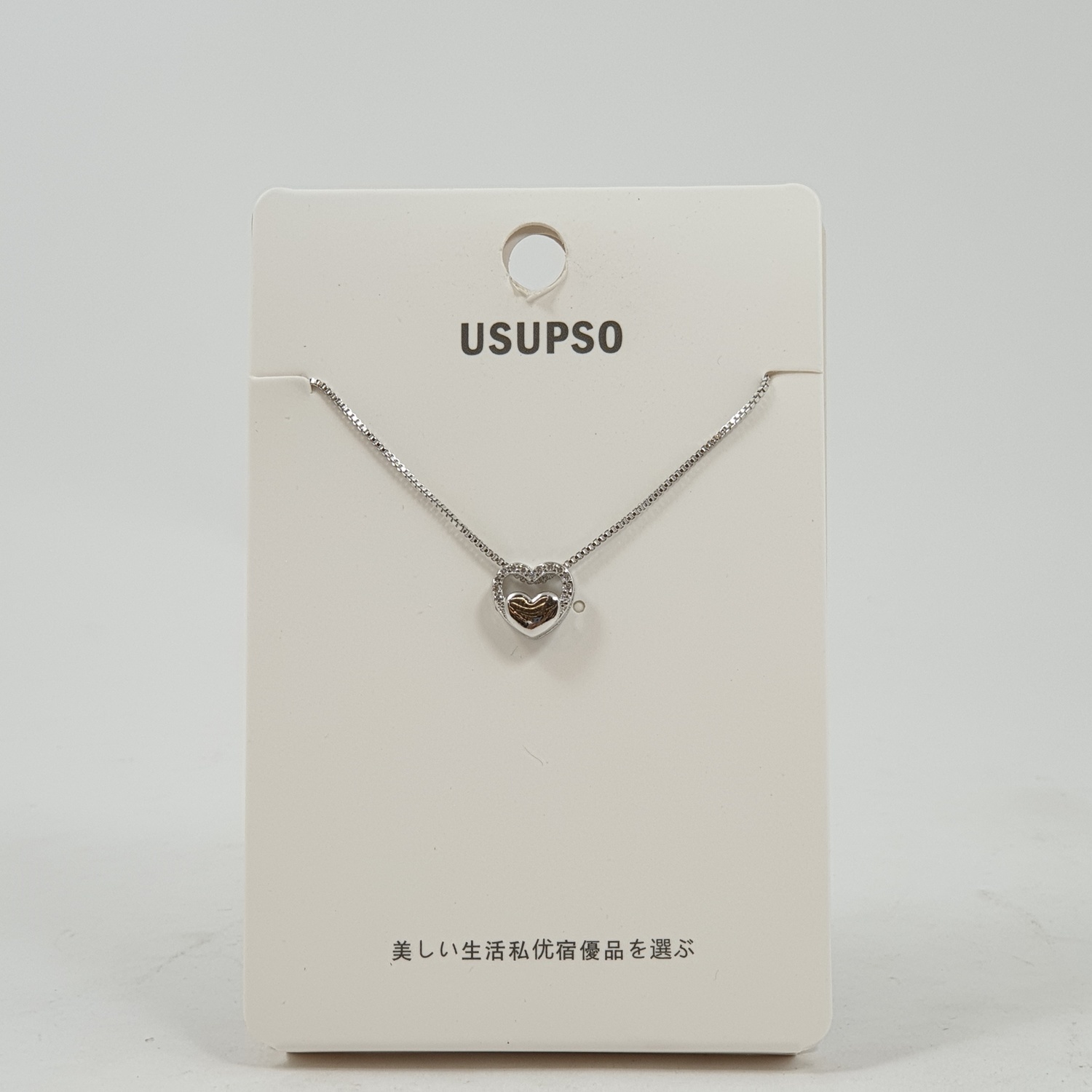 USUPSO USUPSO สร้อยคอ heart zircon -