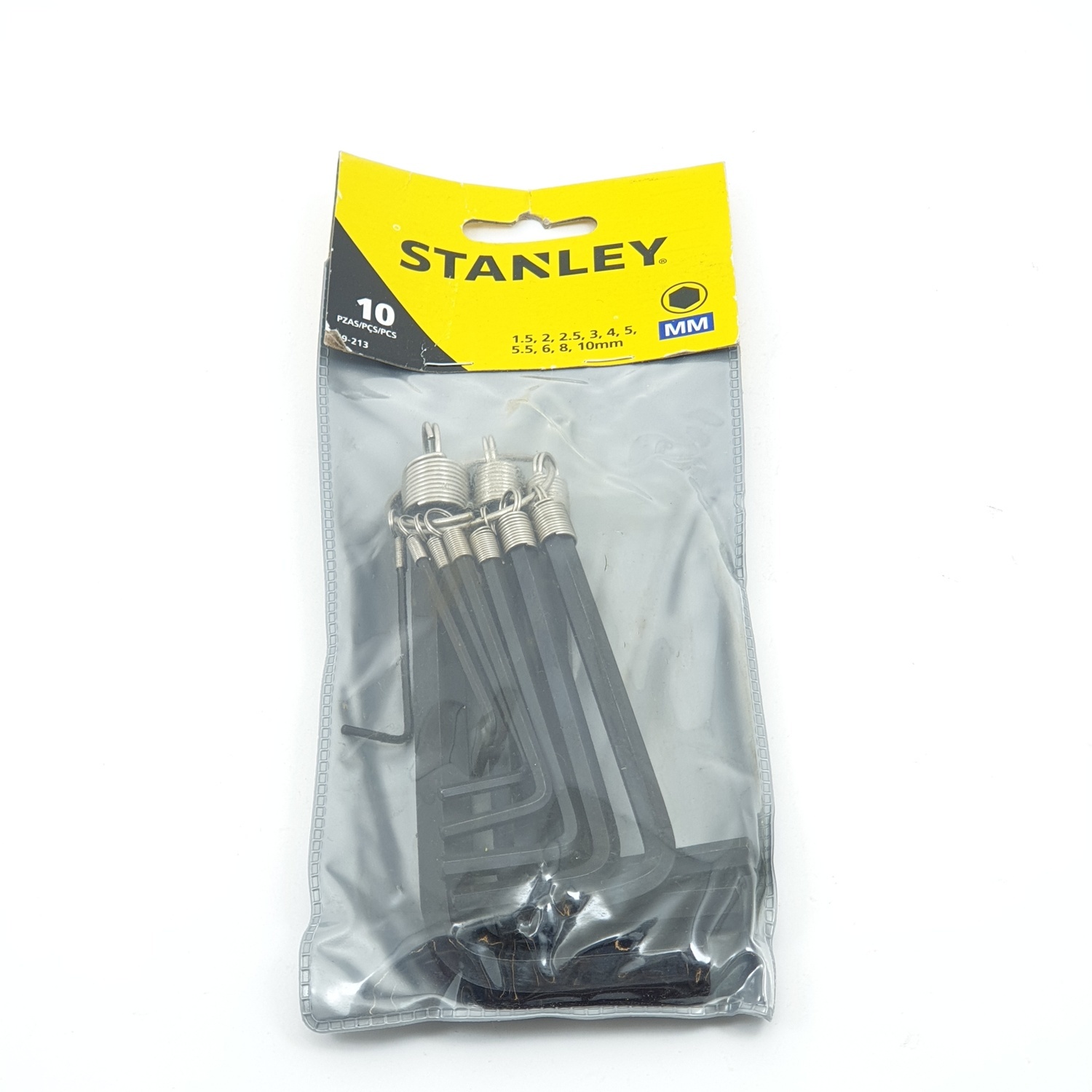 STANLEY ประแจหกเหลี่ยม 10ตัว/ชุด รุ่น 69-213