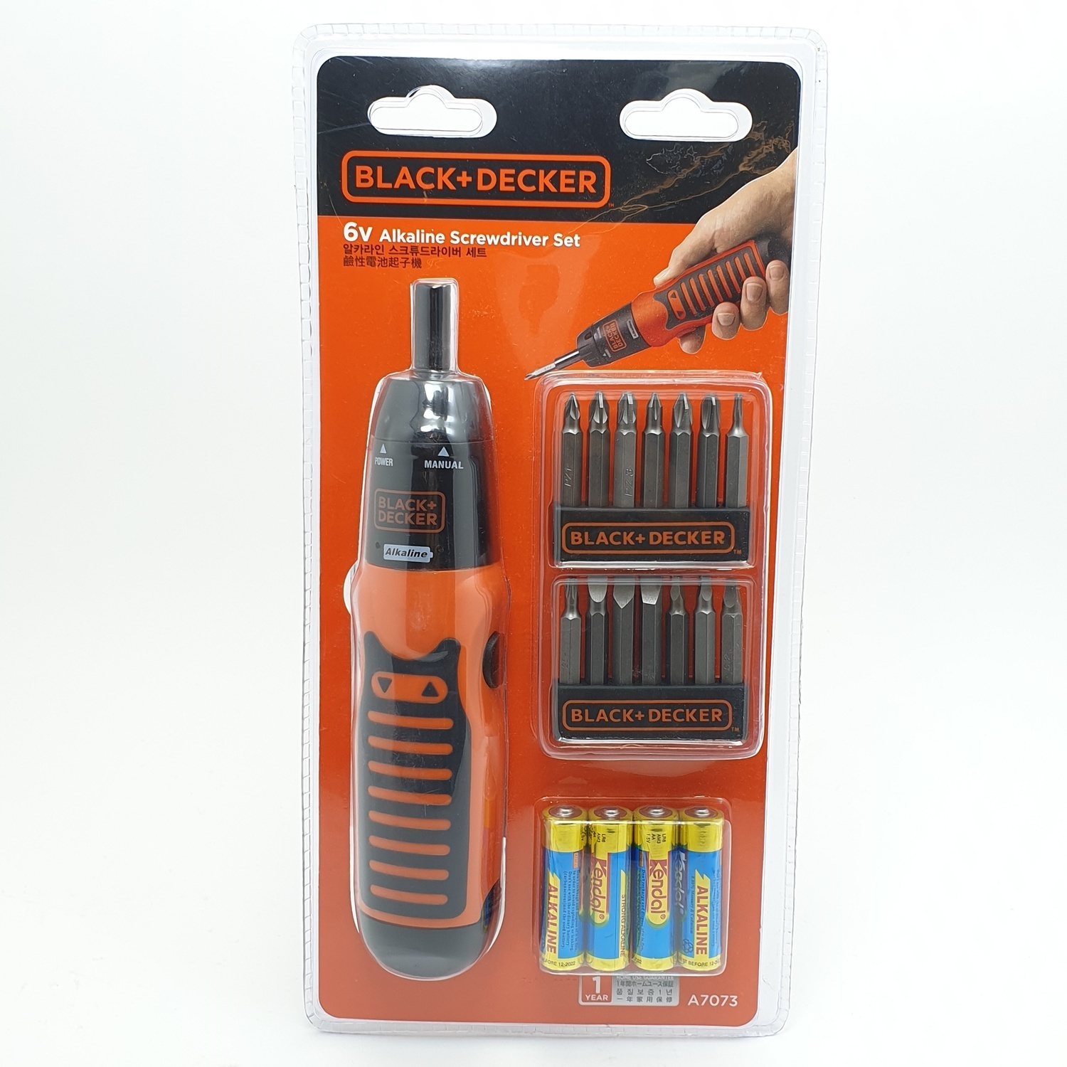 BLACK AND DECKER สว่านไขควงไร้สาย 6V. รุ่น A7073