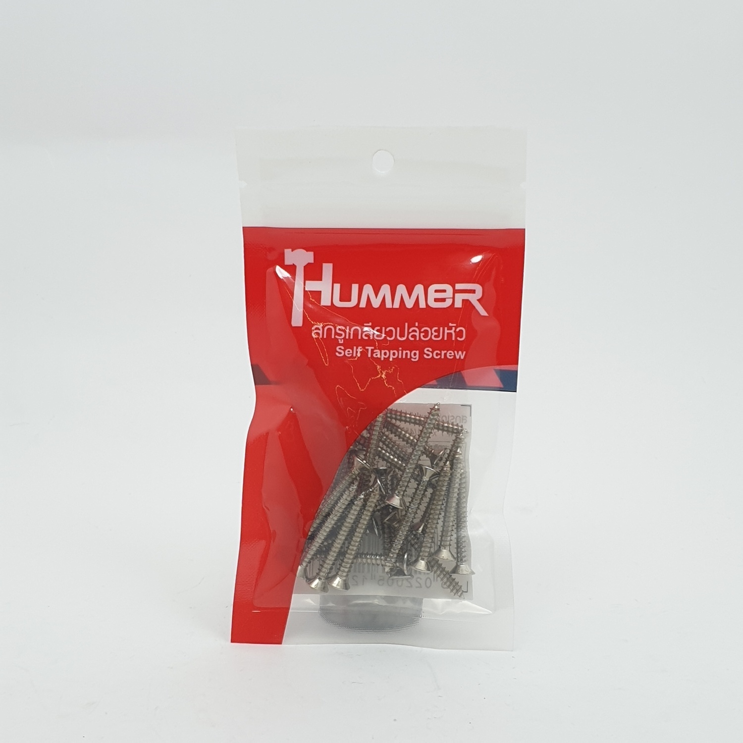 HUMMER สกรูเกลียวปล่อยหัว 7x1-1/4นิ้ว (25ตัว/แพ็ค) F-HM7114 สีโครเมี่ยม