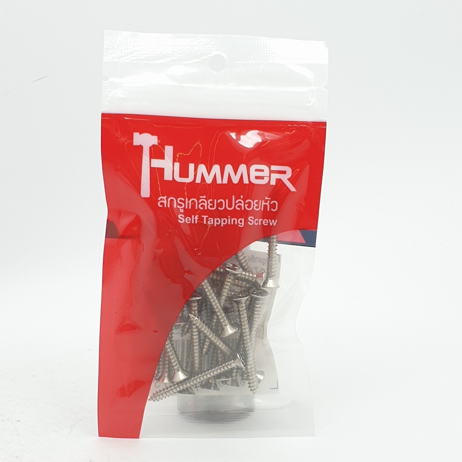 HUMMER สกรูเกลียวปล่อยหัว 7x1-1/2นิ้ว (25ตัว/แพ็ค) F-HM7112 สีโครเมี่ยม