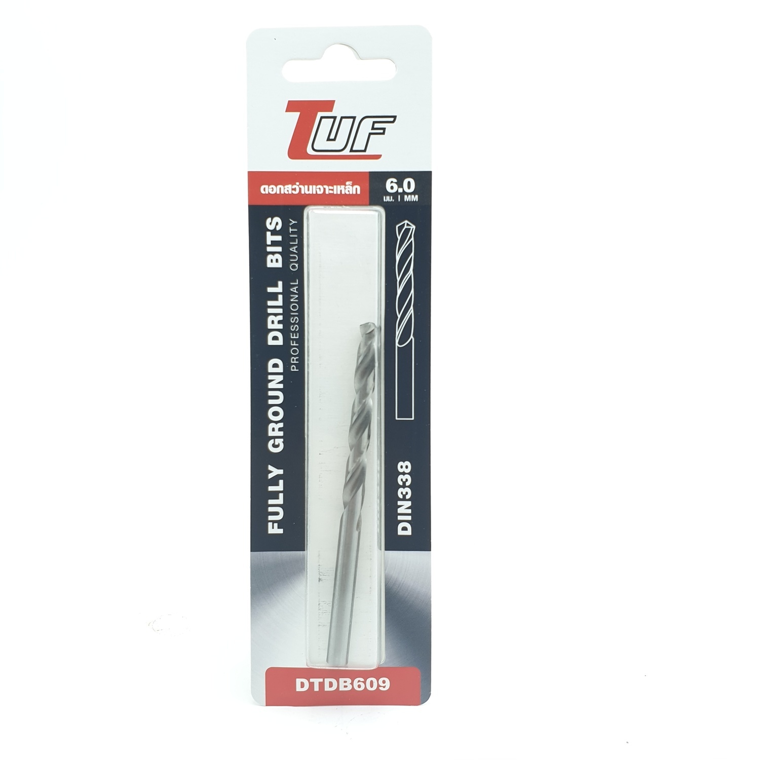 TUF ดอกสว่านเจาะเหล็ก DTDB609 size 6.0mm