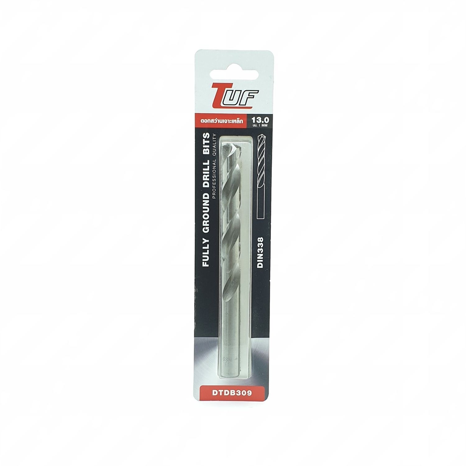 TUF ดอกสว่านเจาะเหล็ก (มาตรฐานDIN338) DTDB309 13.0mm.