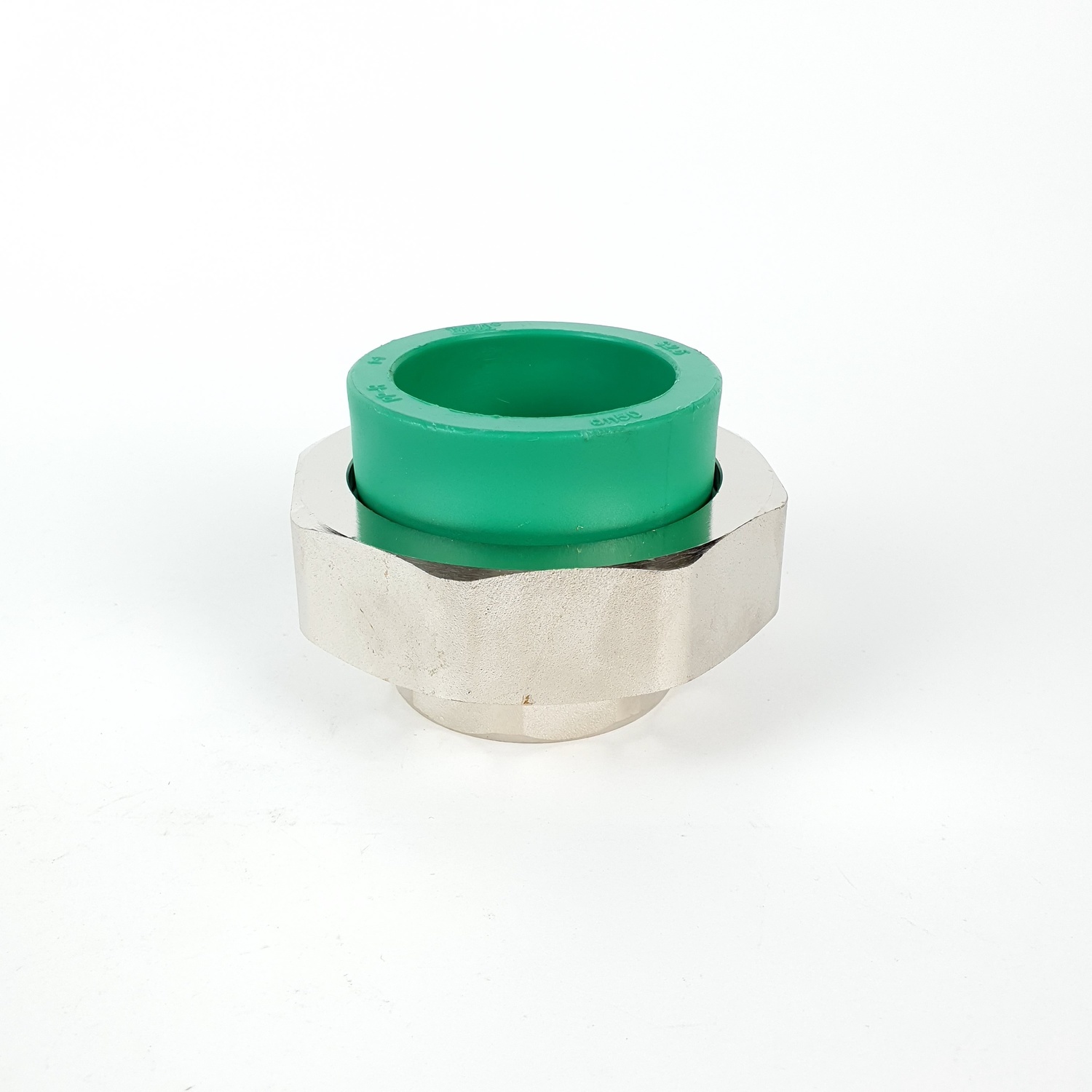 ERA ข้อต่อยูเนี่ยนเกลียวในทองเหลือง PPR 1 1/2 (50mm) สีเขียว