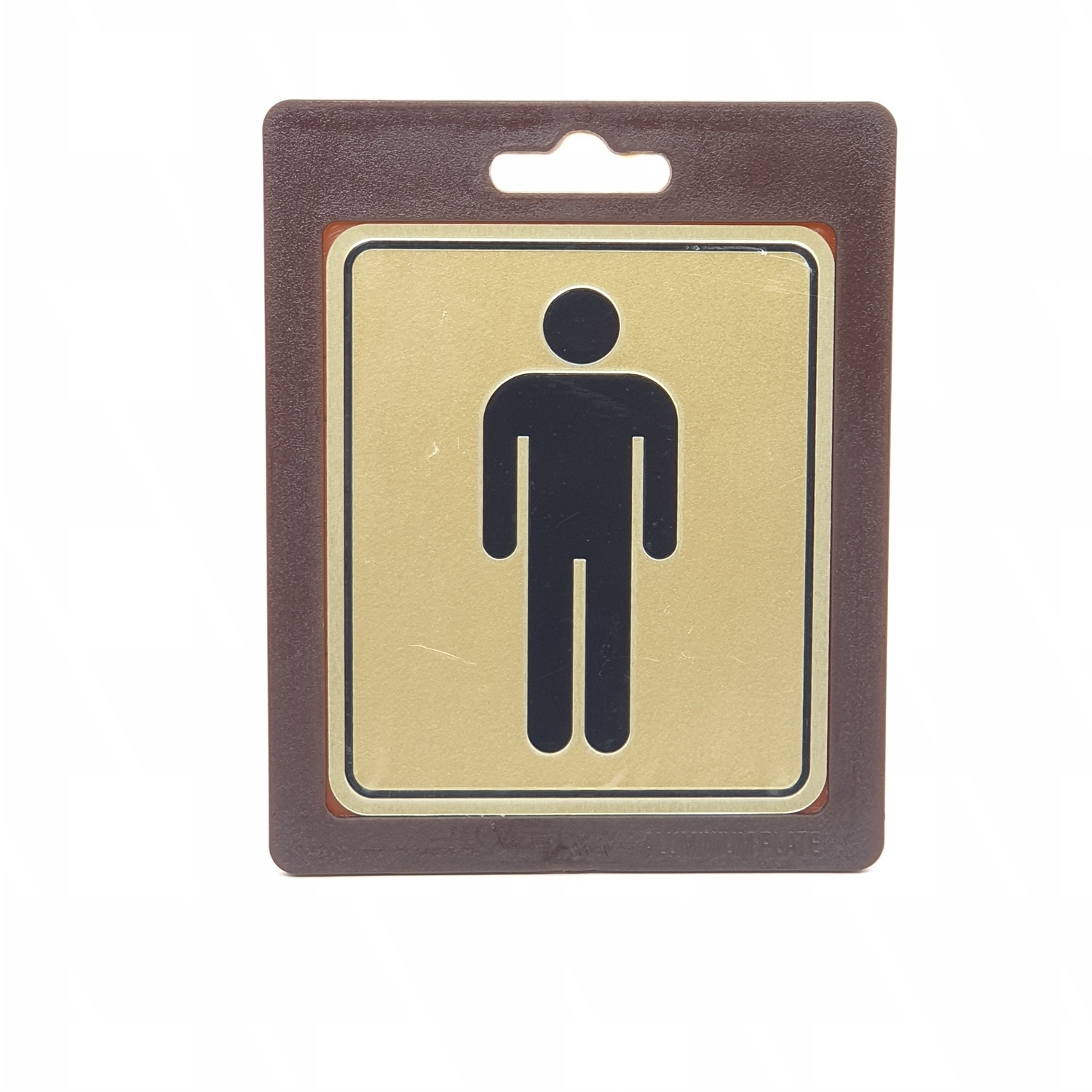 Cityart nameplate ป้ายอลูมิเนียม (ห้องน้ำชาย ) ขนาด 8.5x10 ซม. SGB9101-2 สีทอง