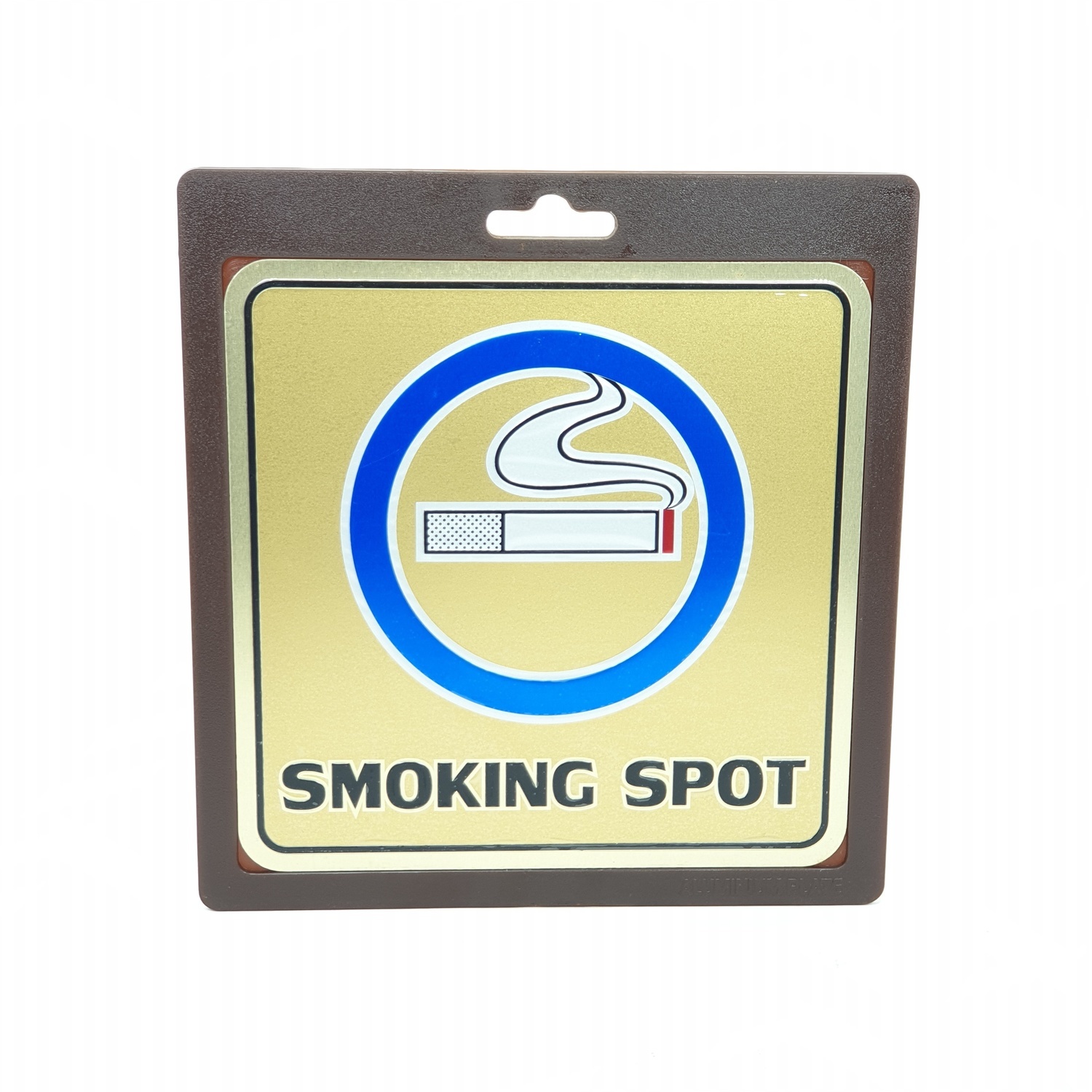 Cityart nameplate ป้าย SMOKING SPOT SGB9101 สีทอง
