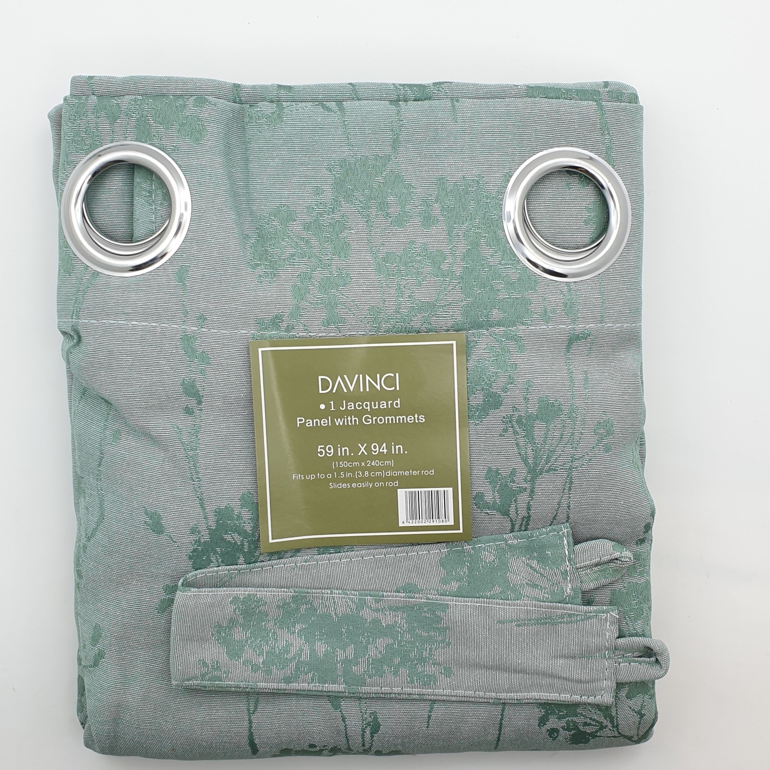 Davinci ผ้าม่านประตู ขนาด 145x240ซม. A72172RR สีเขียว