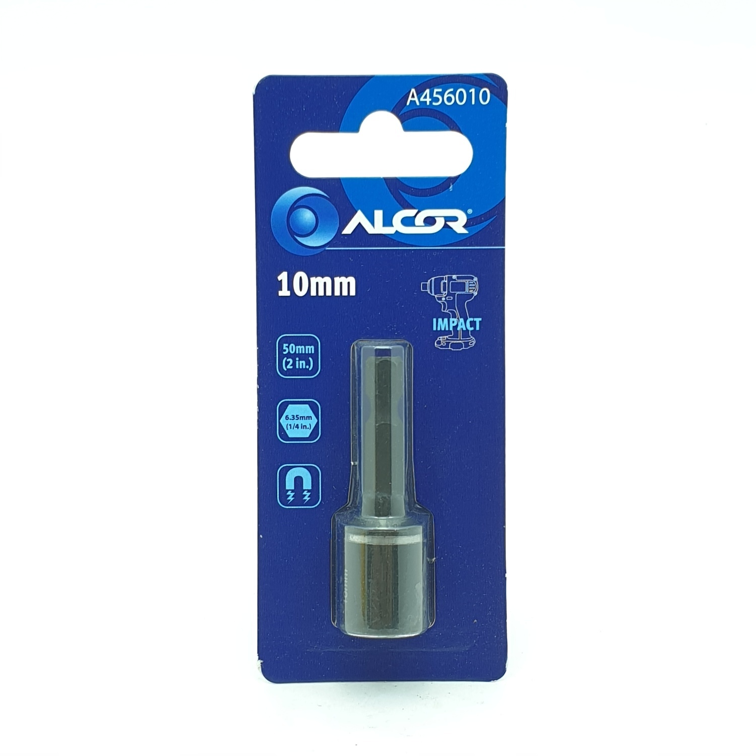 ALCOR ลูกบ๊อกขันสกรูยิง 10X50MM. A456001 สีโครเมี่ยม