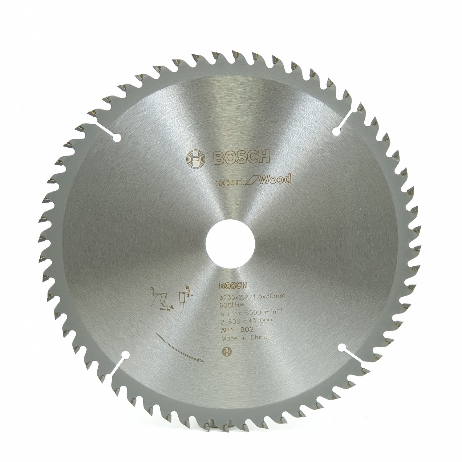 BOSCH ใบเลื่อยวงเดือน CSB Expert for wood (9 1/4 X 60T) เงิน