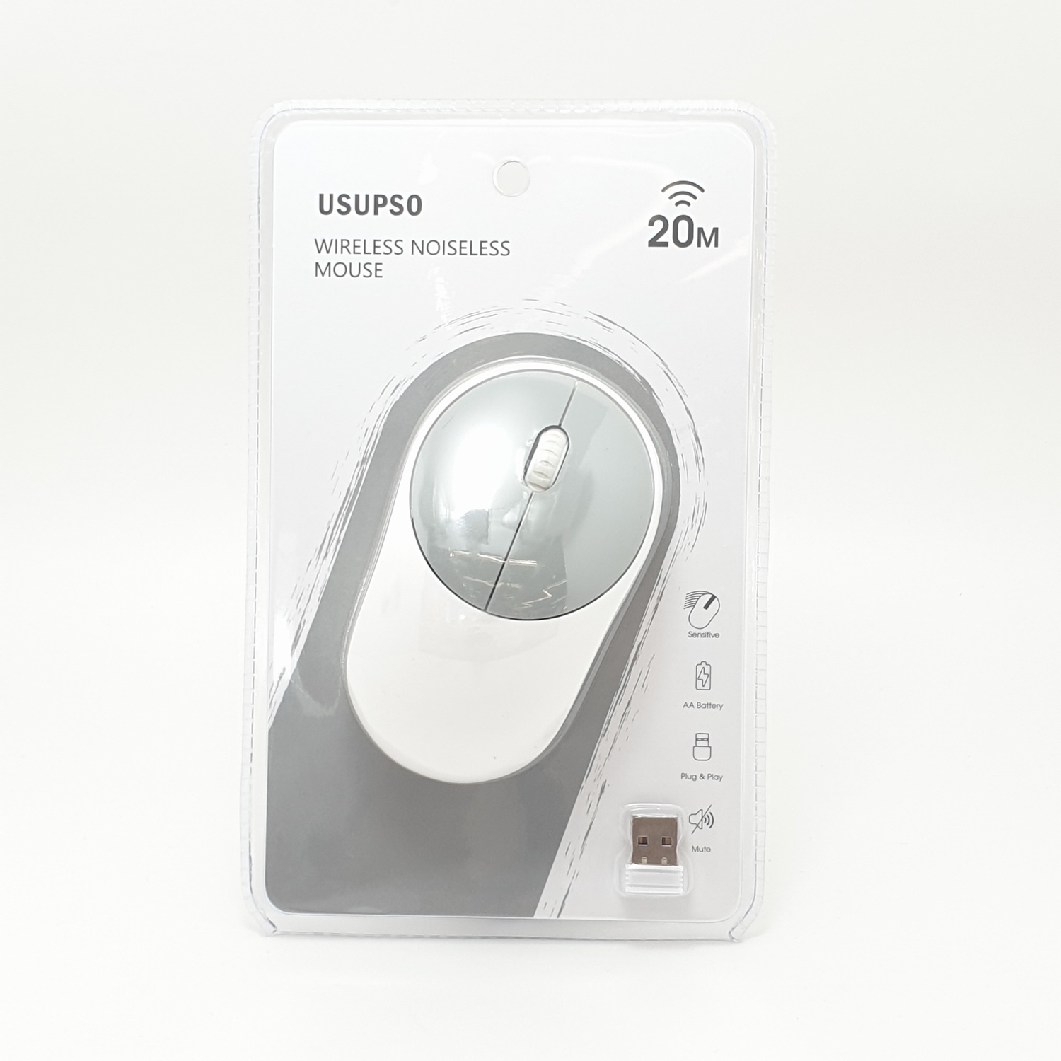 USUPSO เม้าส์ไวร์เลส i886 สีขาว (#L9)