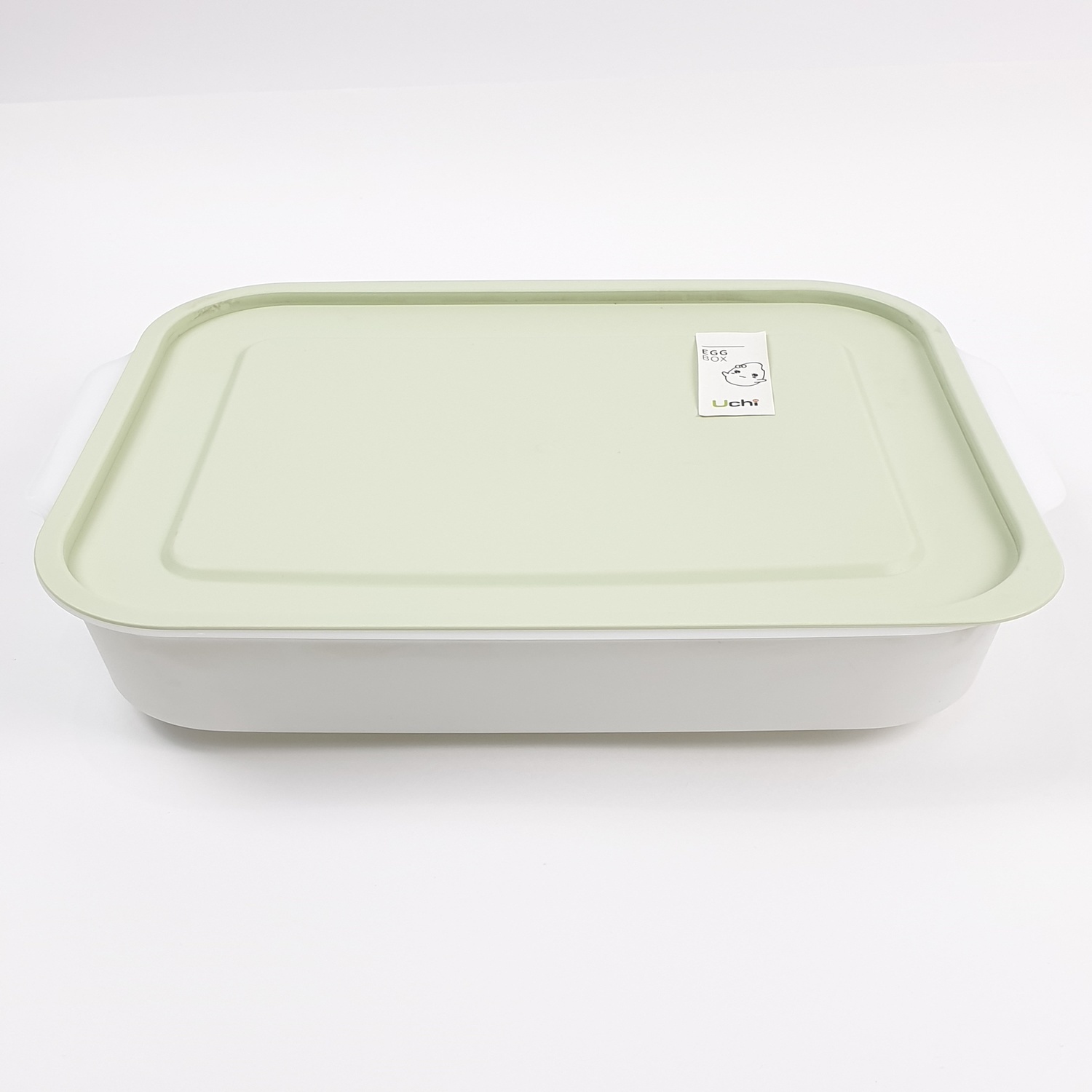 UCHI กล่องเก็บไข่ 24 ฟอง ZWF075-GN ขนาด  27.3 x 37.2 x 7 cm  สีเขียว
