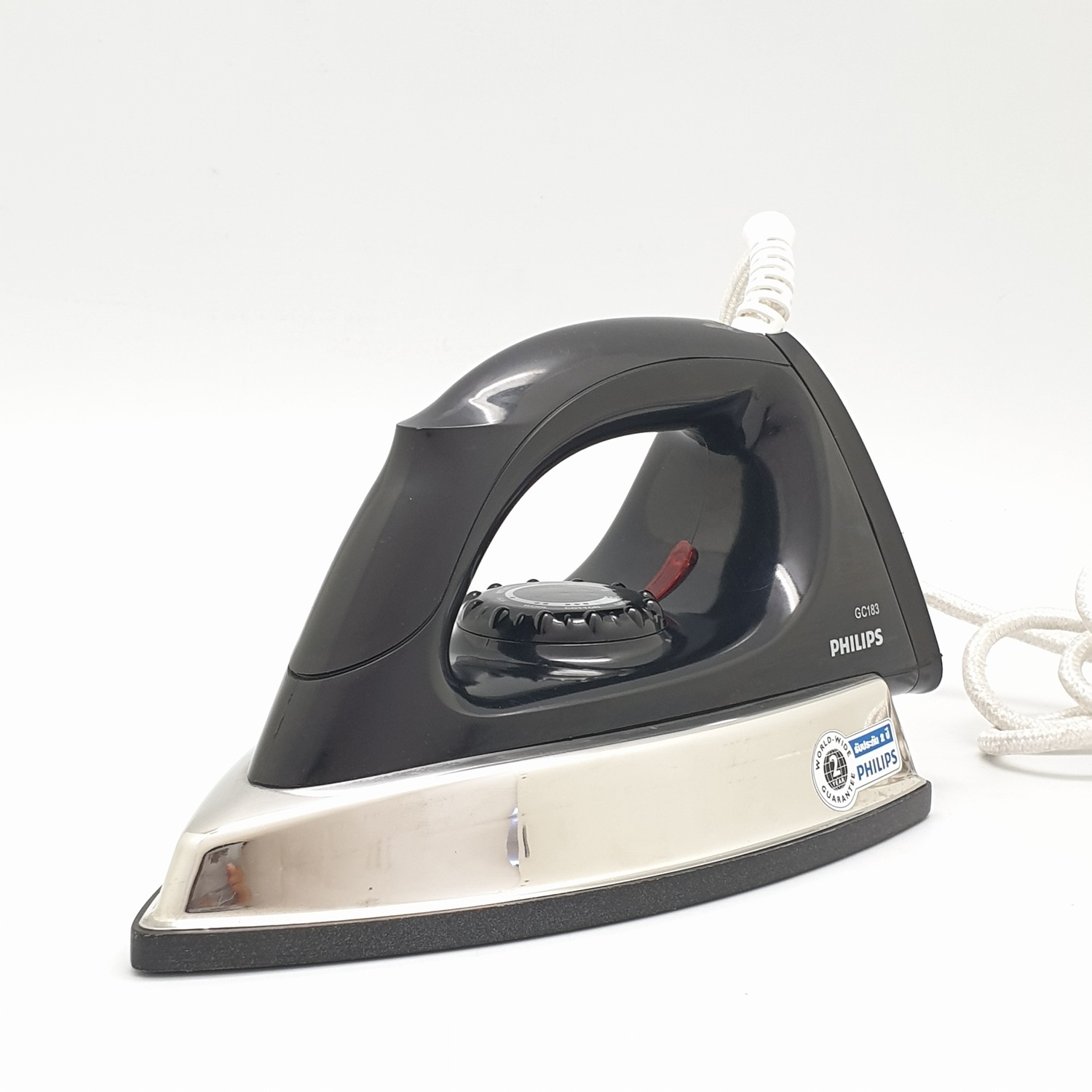 PHILIPS เตารีดแห้งแบบหนัก 1000วัตต์ GC183 สีดำ