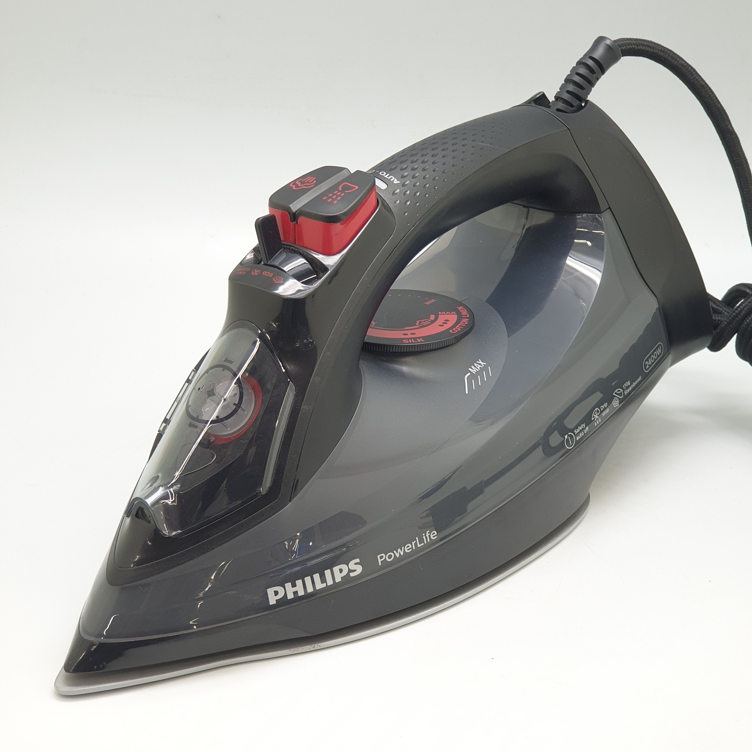 PHILIPS เตารีดไอน้ำไฟฟ้า 2400 วัตต์ GC2998 สีดำ