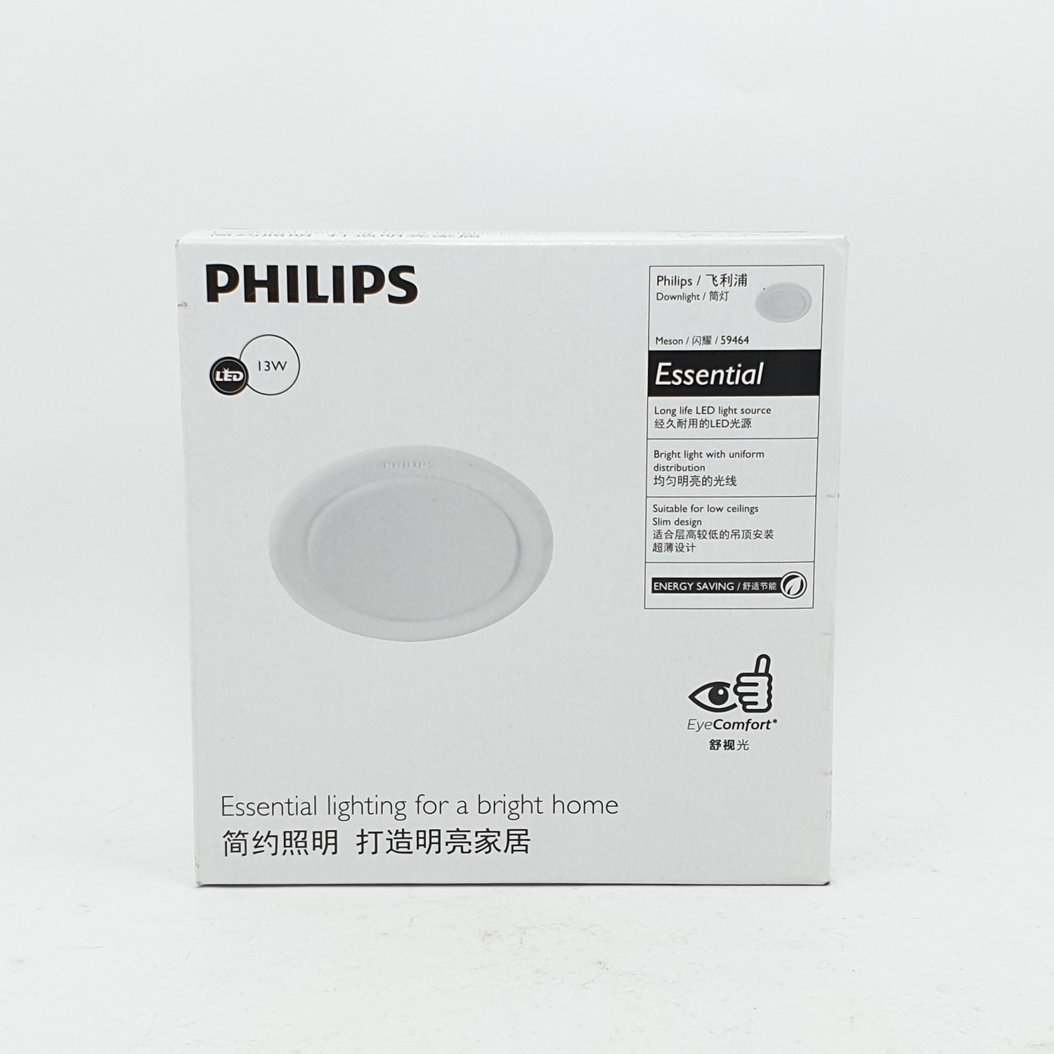 PHILIPS โคมดาวน์ไลท์แอลอีดี เมสัน 5 นิ้ว 13W 59464 แสงเหลือง สีขาว