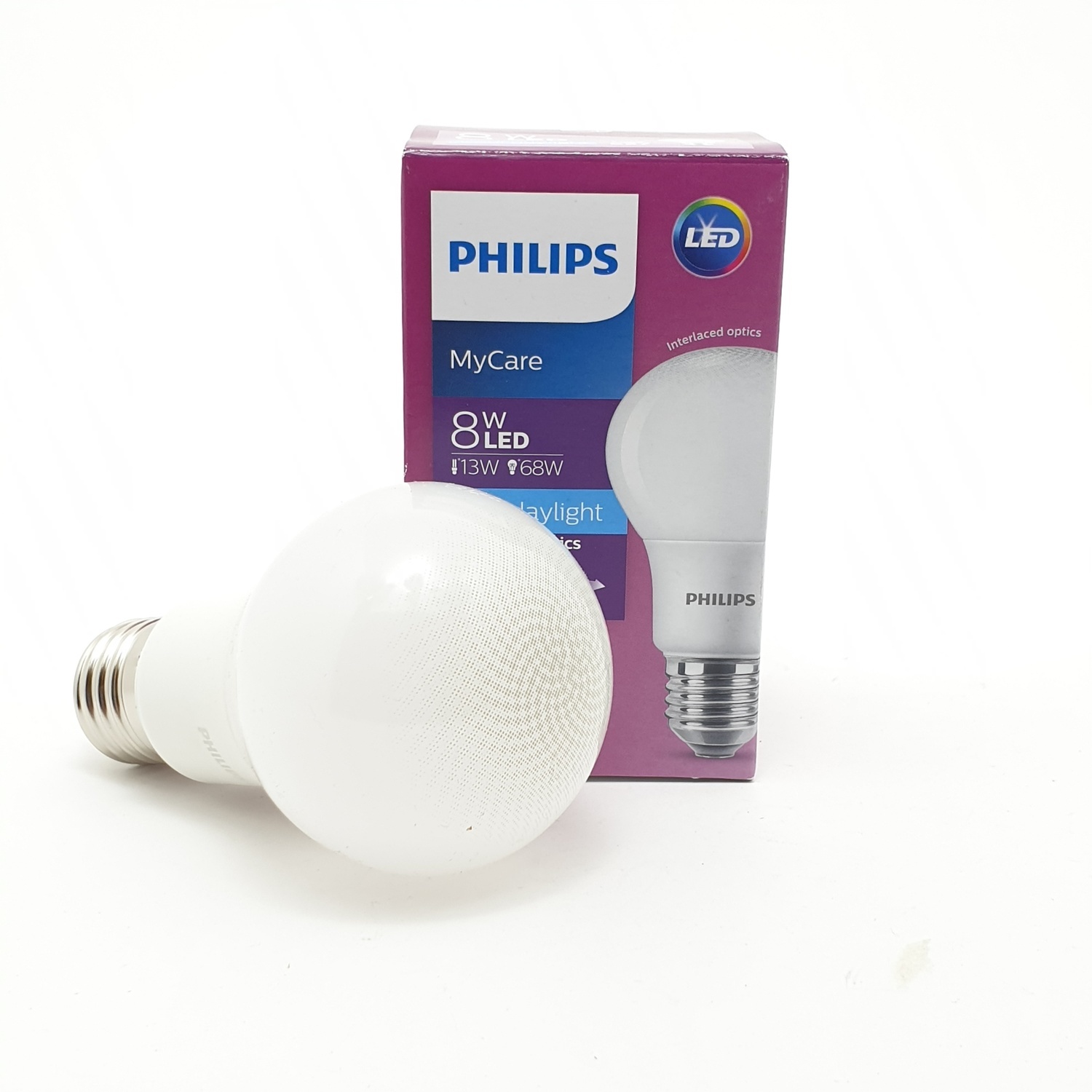 PHILIPS หลอดไฟแอลอีดี บัล์บ 8W ขั้ว E27 6500K แสงคูลเดย์ไลท์