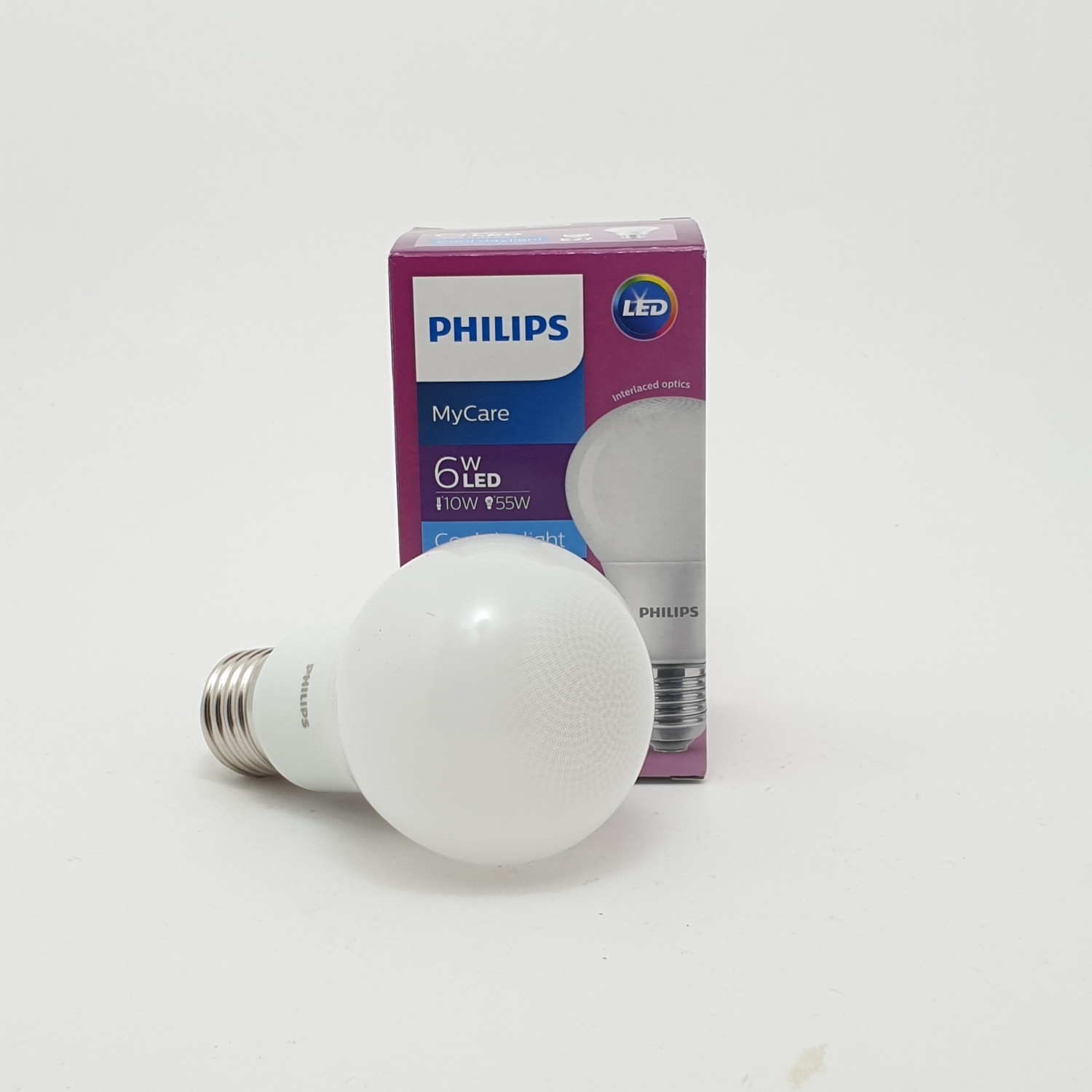 PHILIPS หลอดแอลอีดี บัล์บ 6 วัตต์ E27 6500K APR สีขาว