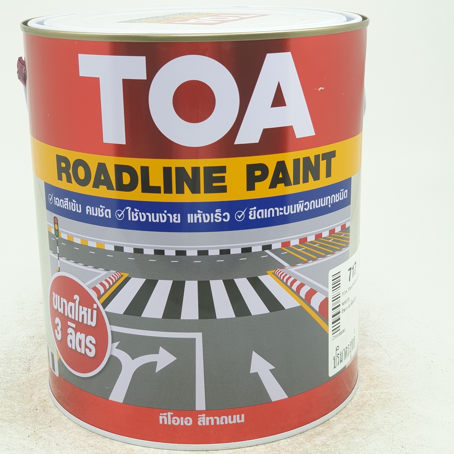 TOA สีทาถนนสะท้อนแสง 3 ลิตร # 717 สีขาว