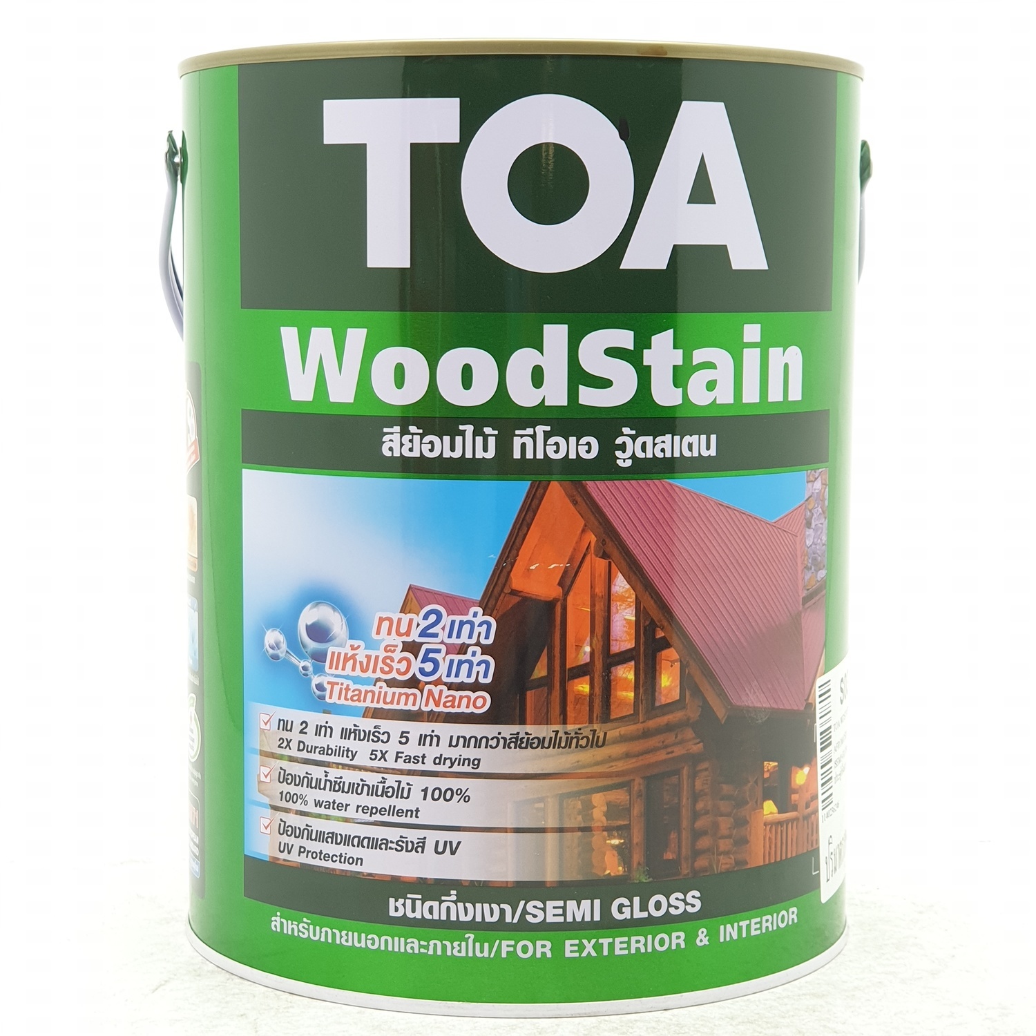 TOA Woodstain สีย้อมไม้กึ่งเงา ขนาด 1 กล. S01