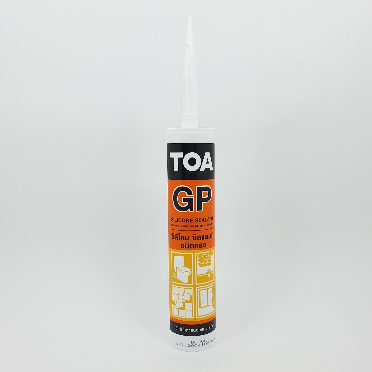 ทีโอเอ ซิลิโคนซีลแลนท์ ชนิดกรด หลอด #สีดำ