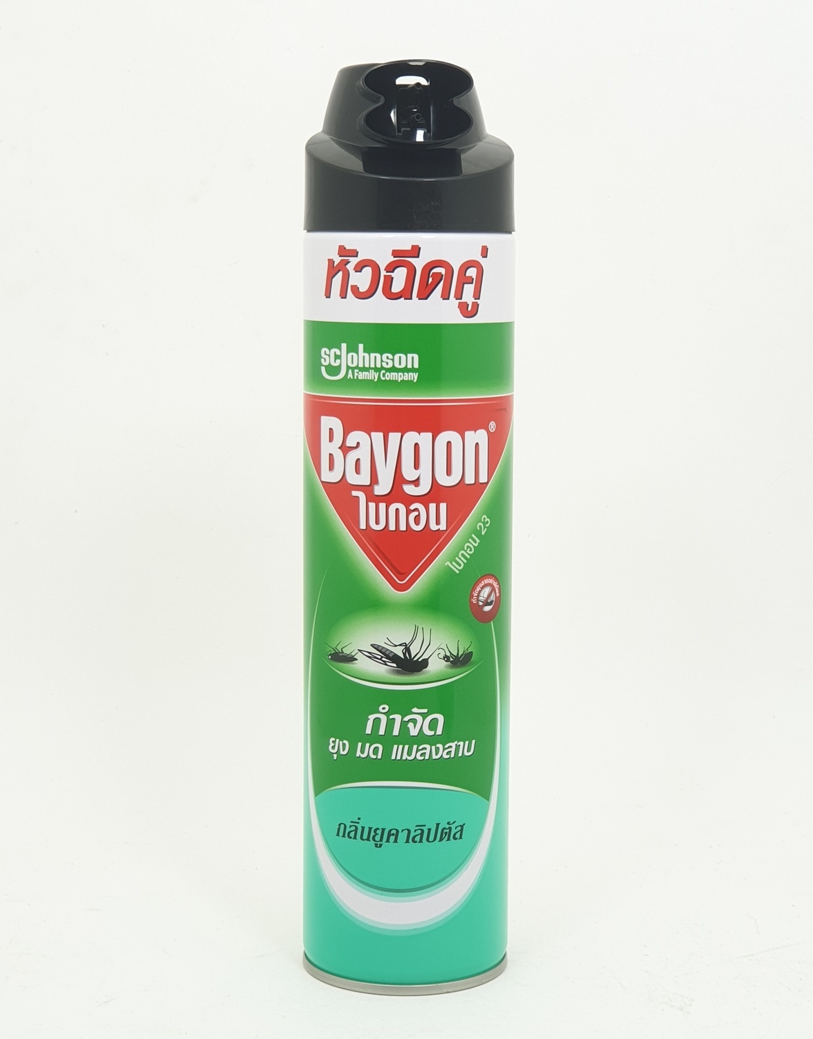BAYGON ไบกอนสเปรย์ กลิ่นยูคาลิปตัส 600 มล. เขียว