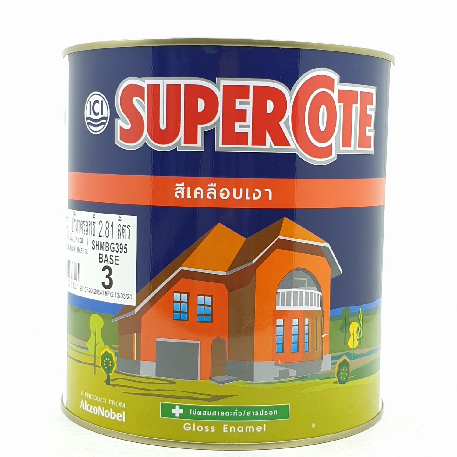 Dulux สีน้ำมัน S/C BASE-CS3 3L.เบสกลาง ซูเปอร์โคท