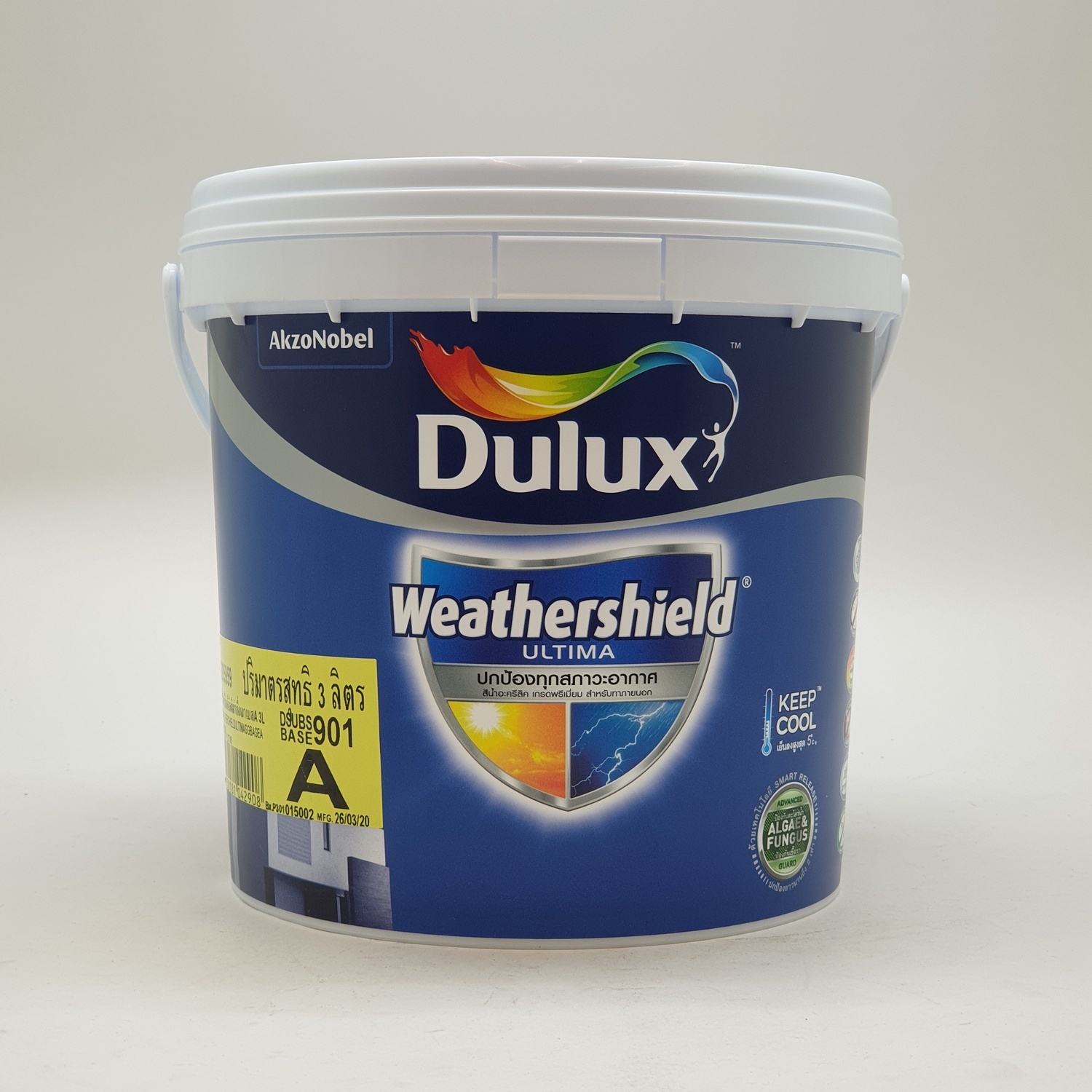 Dulux เวเธ่อร์ชีลด์อัลติม่า(กึ่งเงา) เบส A 3ลิตร