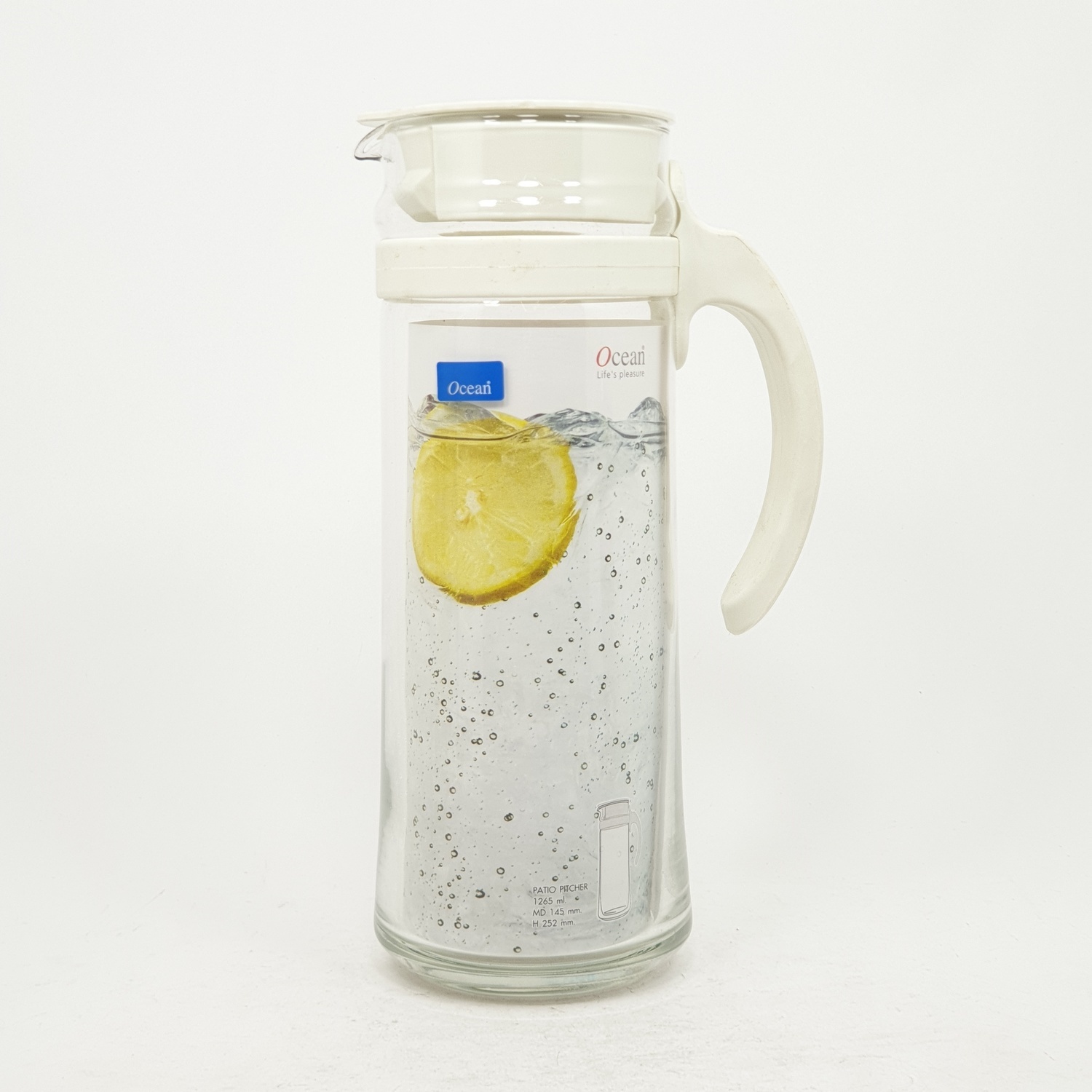 OCEAN เหยือกน้ำ PATIO PITCHER WHITE สีขาว |GlobalHouse