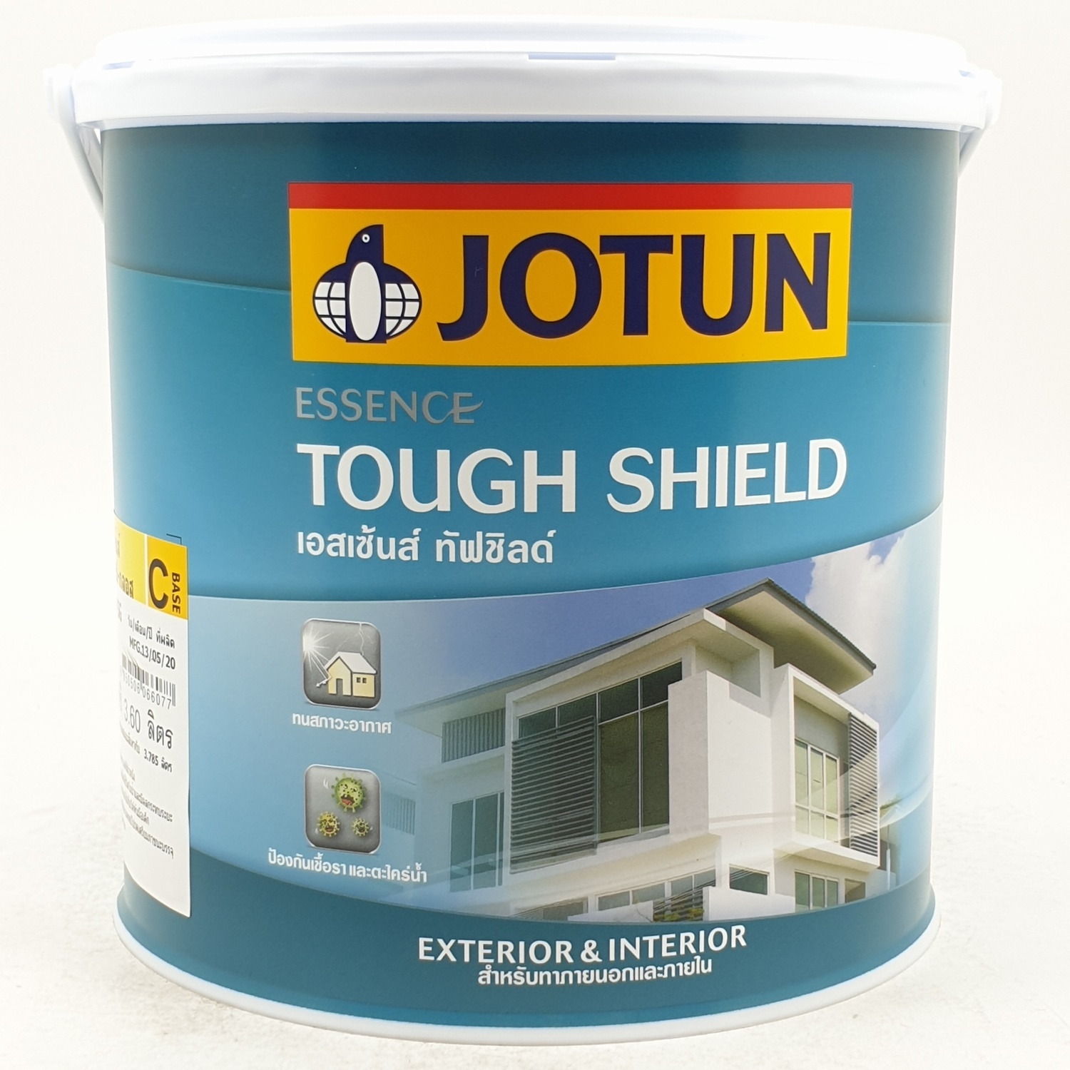 Jotun สีน้ำภายนอก เอสเซ้นส์ ทัฟชิลด์ กึ่งเงา เบสซี 3.6ลิตร