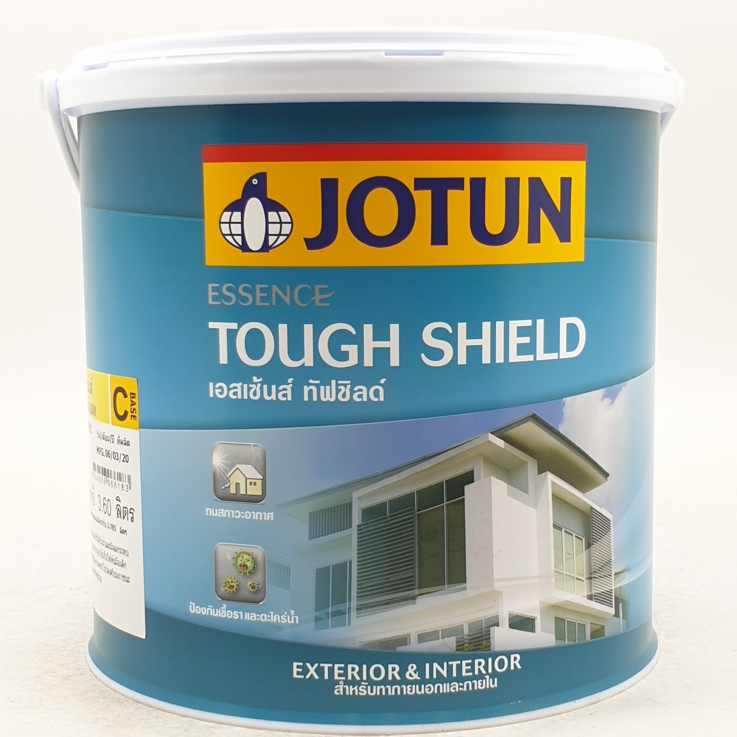 JOTUN สีน้ำภายนอก ด้าน เบสซี 3.6ลิตร ESSENCE TOUGH SH MT ขาว