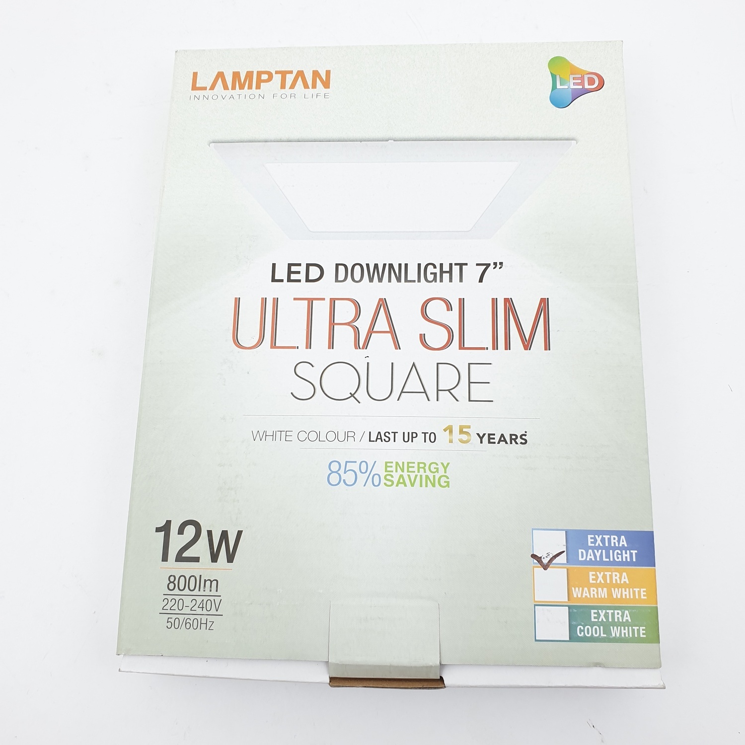 LAMPTAN โคมแอลอีดีดาวน์ไลท์ 12W LED Downlight สีขาว