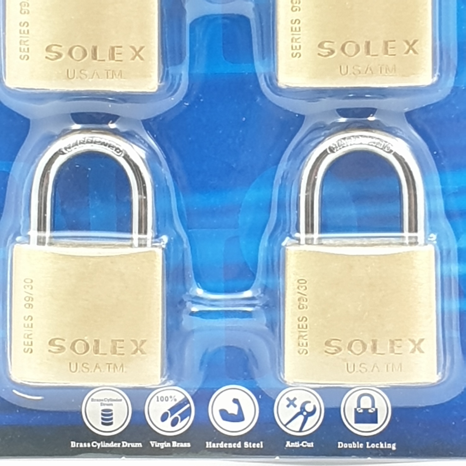 กุญแจสายยู KAL 4 1 SL 99 30 MM. SOLEX