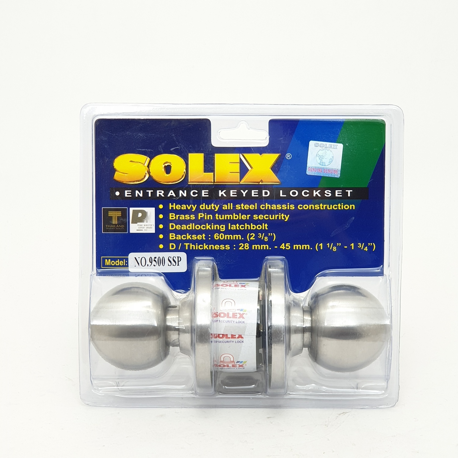 SOLEX กุญแจลูกบิด 9500 SSP