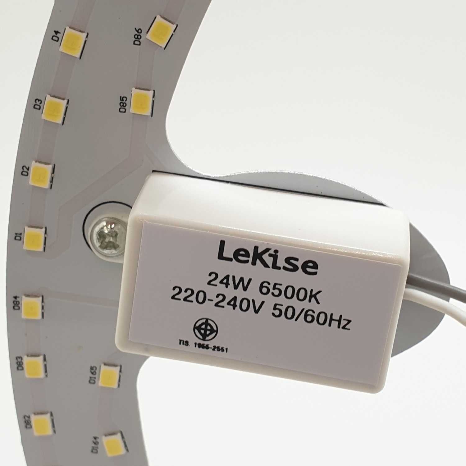 LEKISE ชุดหลอดโคมไฟเพดาน LED Magnet (Driver) รูปทรงวงแหวน 24W แสงเดย์ไลท์
