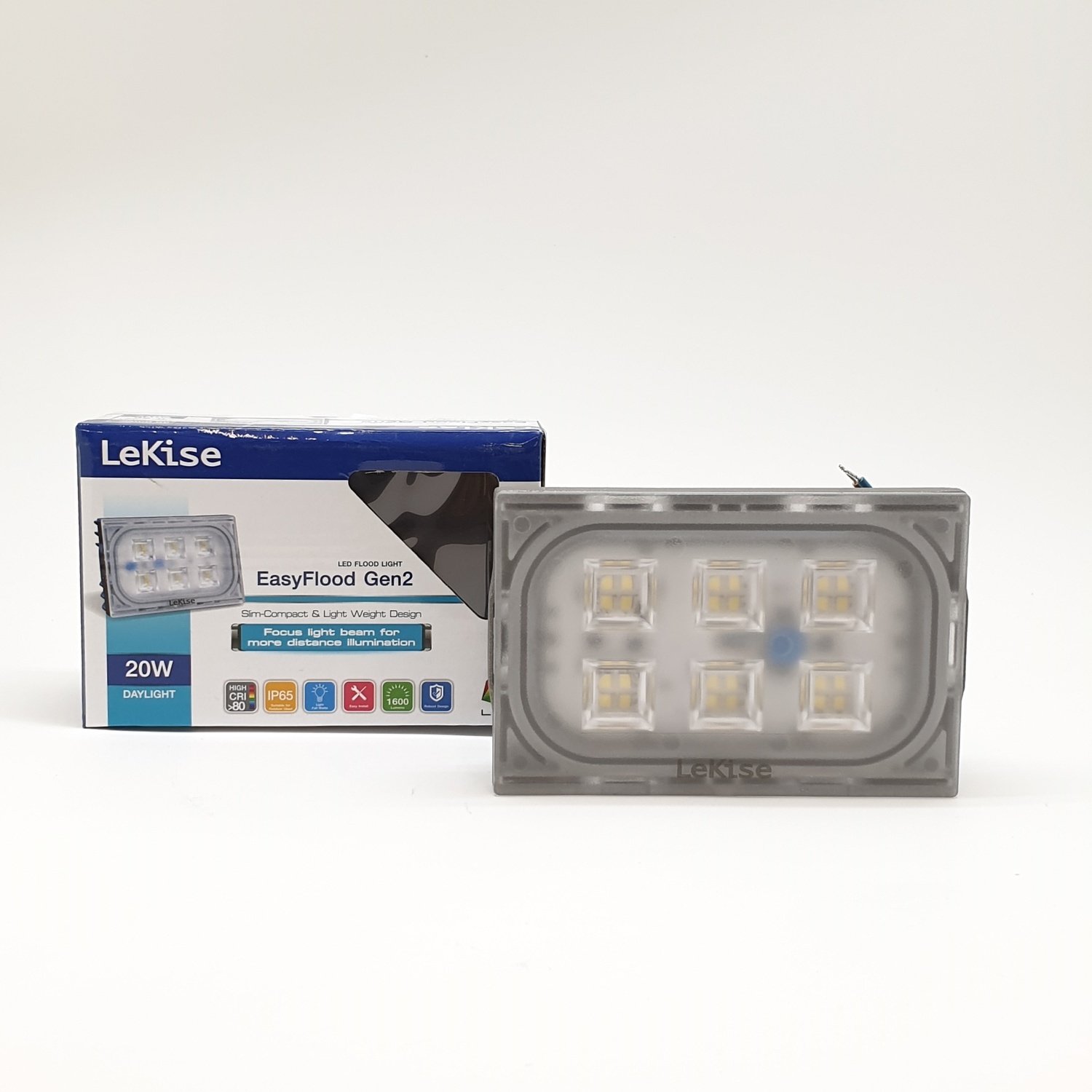 LEKISE โคมฟลัดไลท์อีซี่ฟลัด เจน2 20W DL Easy Flood Gen2