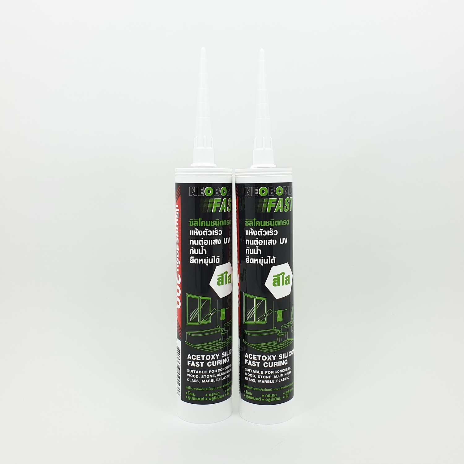 Neo Bond ซิลิโคนแห้งเร็ว สีใส 300 ml