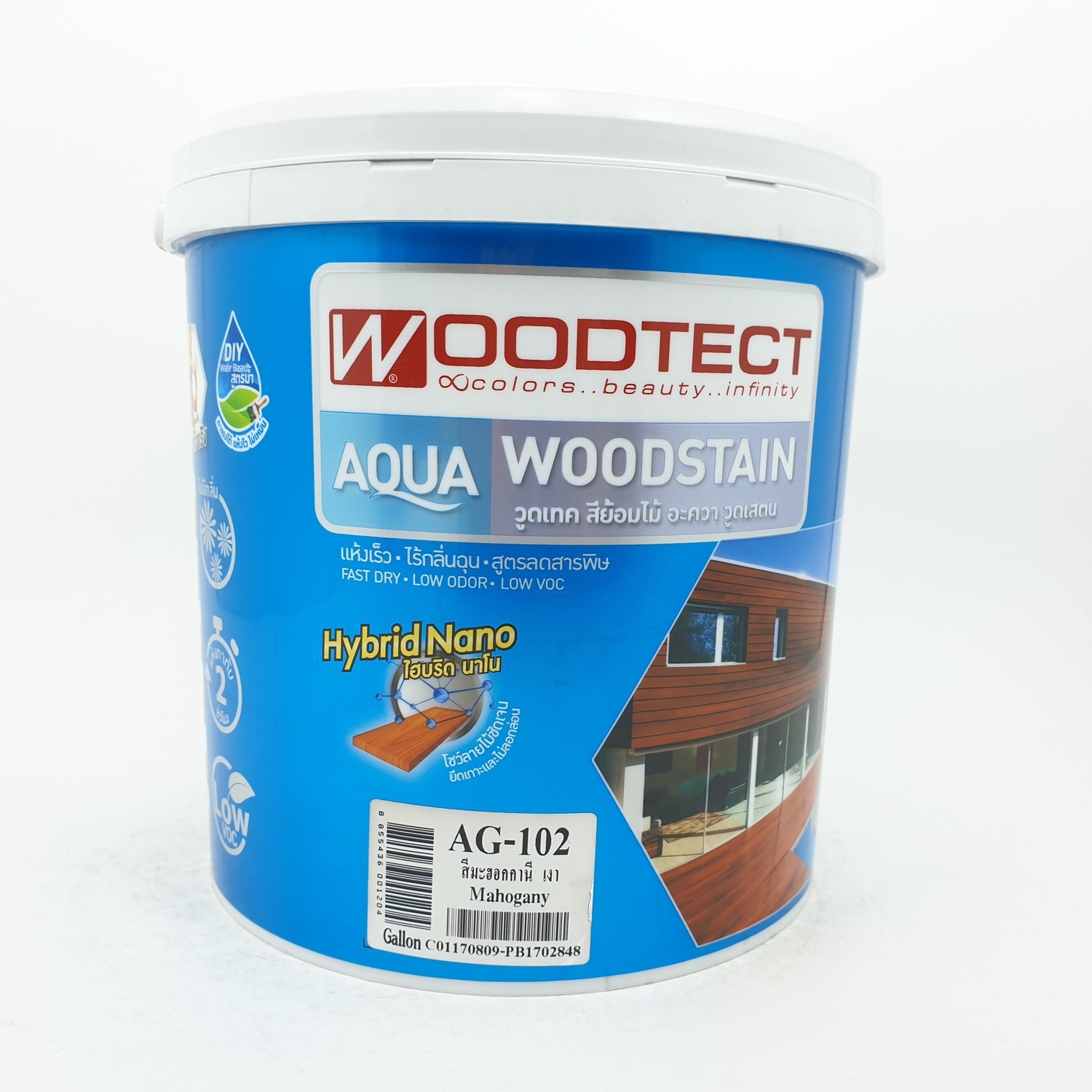 WOODTECT สีย้อมพื้นไม้ AG-102 มะฮอกกานี