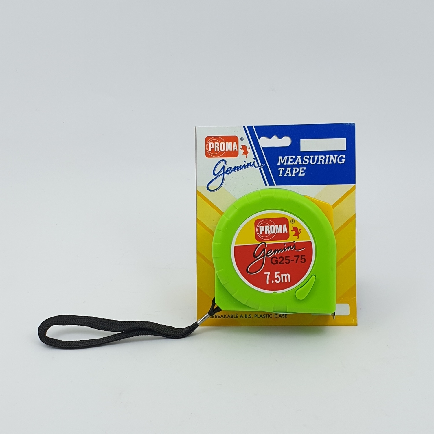 PROMA ตลับเมตร 7.5Mx19mm. GEMINI เขียวอ่อน