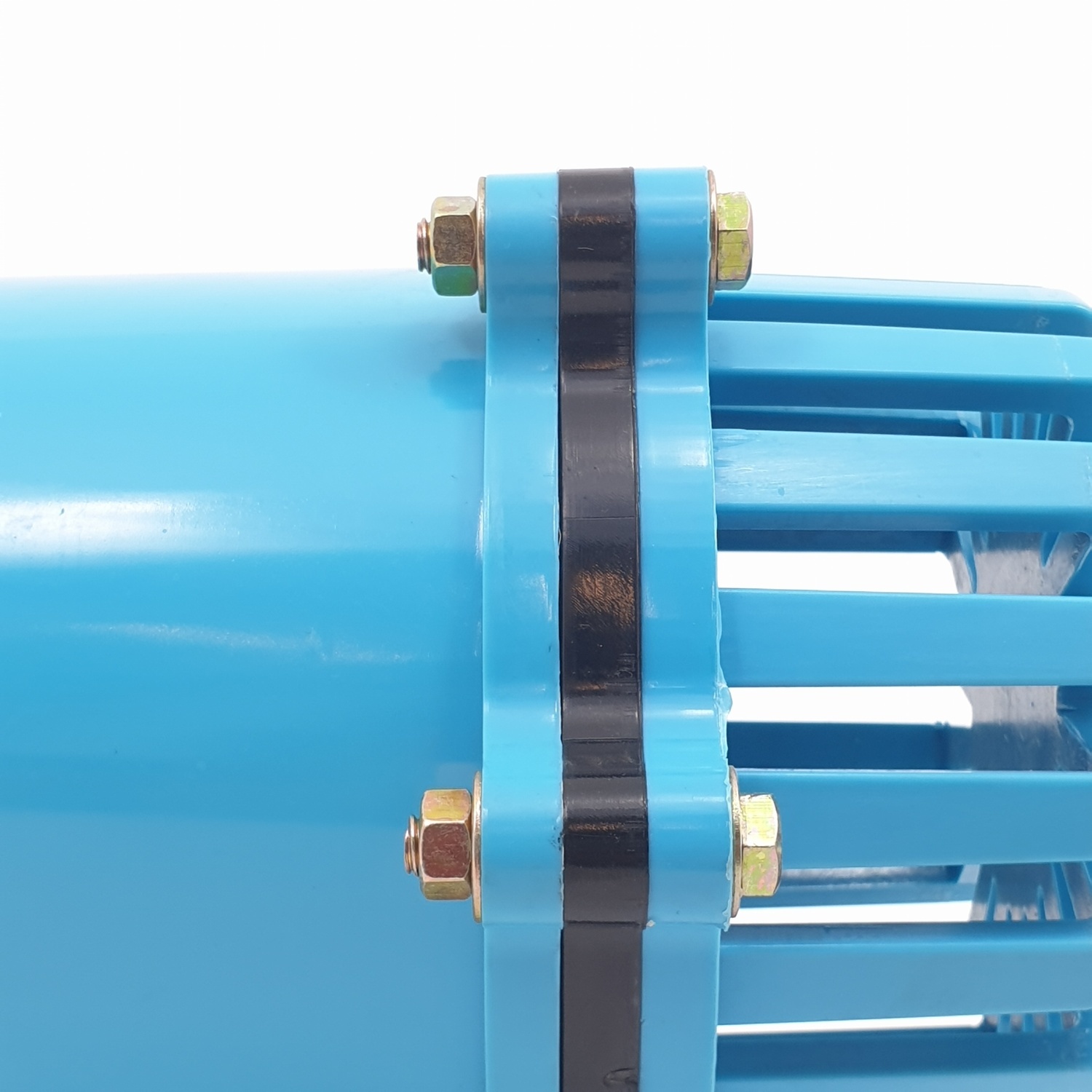 Super Products BFV-N ฟุตวาล์ว PVC สีฟ้า 3 นิ้ว ชนิดลิ้นพลาสติก