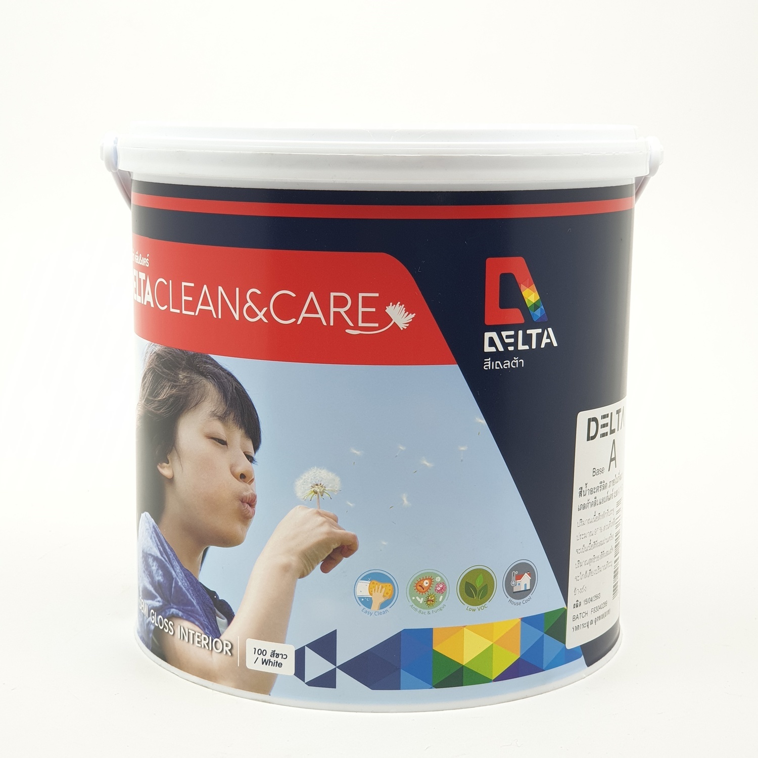 DELTA เดลต้า คลีน&แคร์ เบส A ขนาด 1 กล. เบส A สีขาว