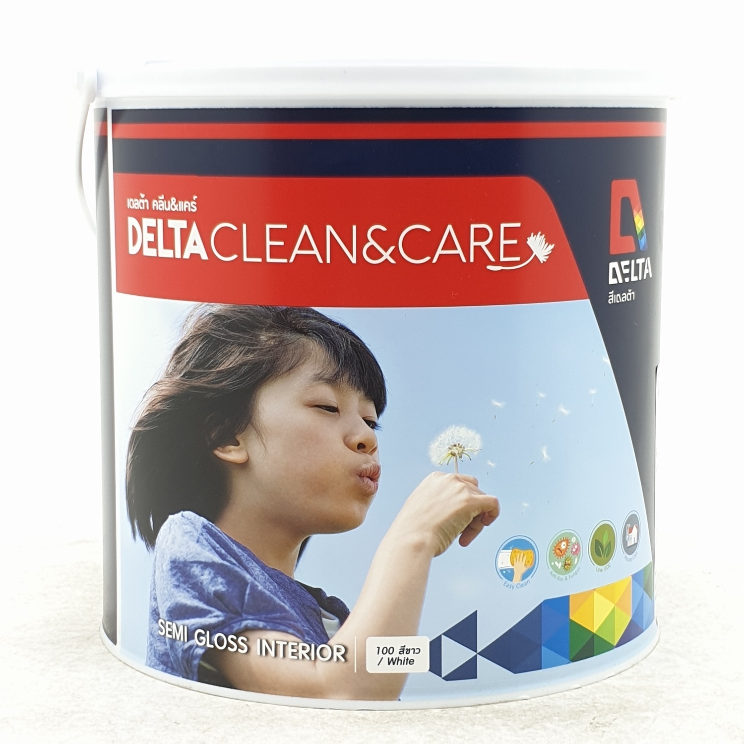 DELTA เดลต้า คลีน&แคร์ ขนาด 1 กล. Base B สีขาว