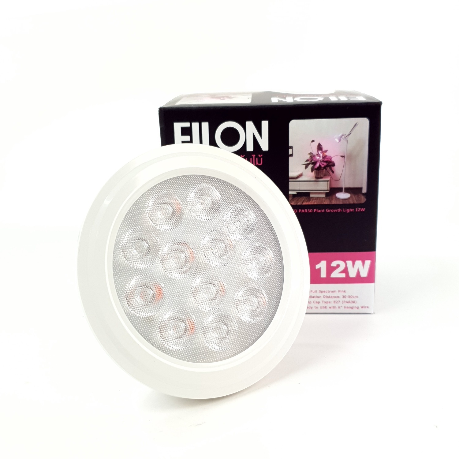 EILON หลอดไฟปลูกต้นไม้ LED 12W ขั้ว E27 รุ่น P30-ZW01