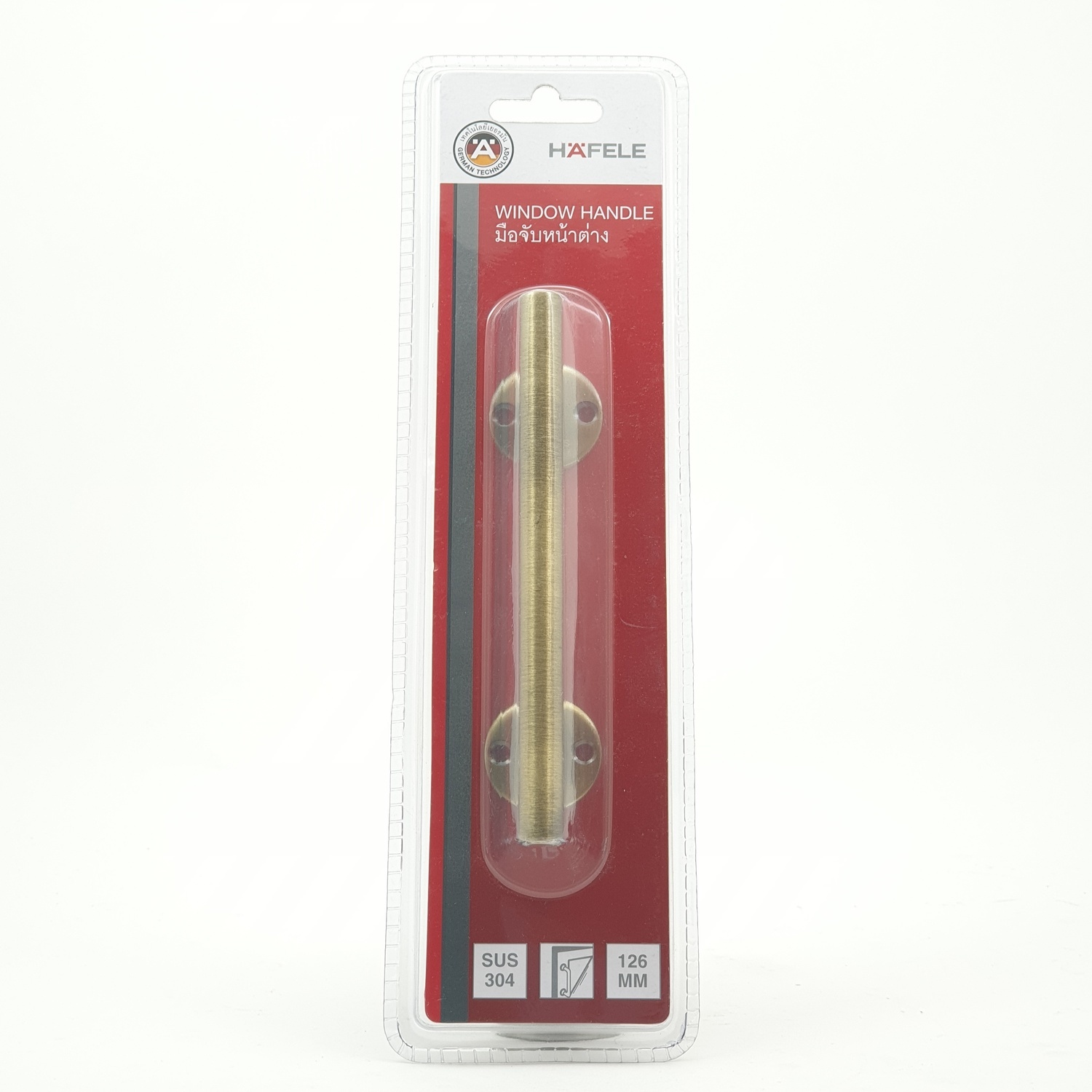 มือจับสแตนเลส 126มม. สีทองเหลืองรมดำ 481.11.008