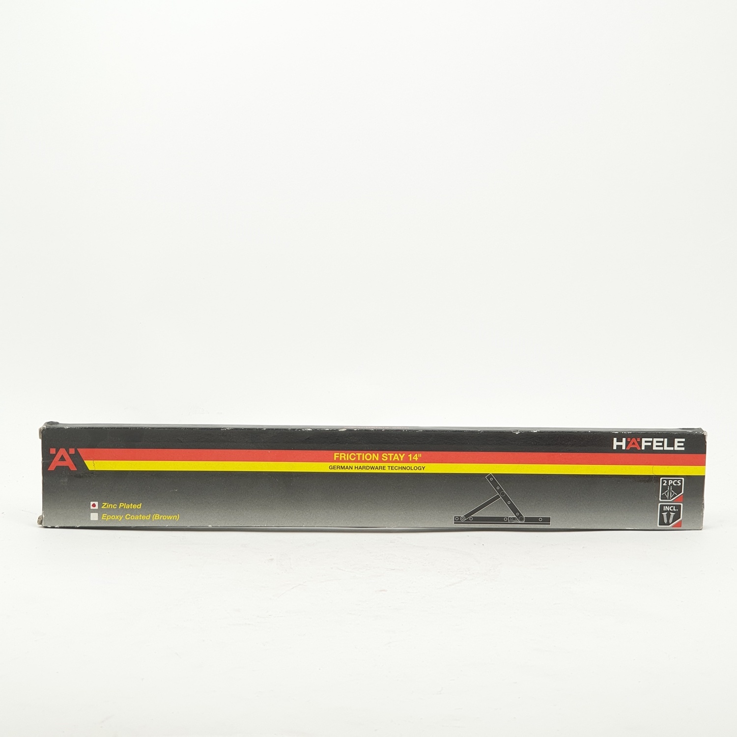 HAFELE บานพับหน้าต่างเหล็ก แบบบานกระทุ้ง 499.70.663 350 มม. สีซิงค์