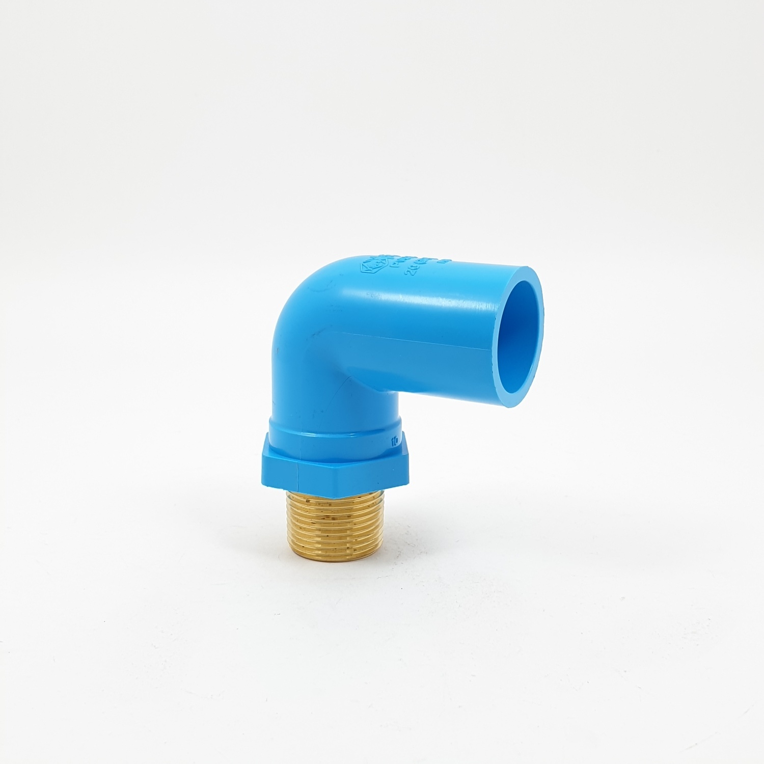 SCG ข้องอ90 เกลียวนอกทองเหลือง-หนา ฟ้า 20 BRASS VALVE ELBOW90-WS B 20