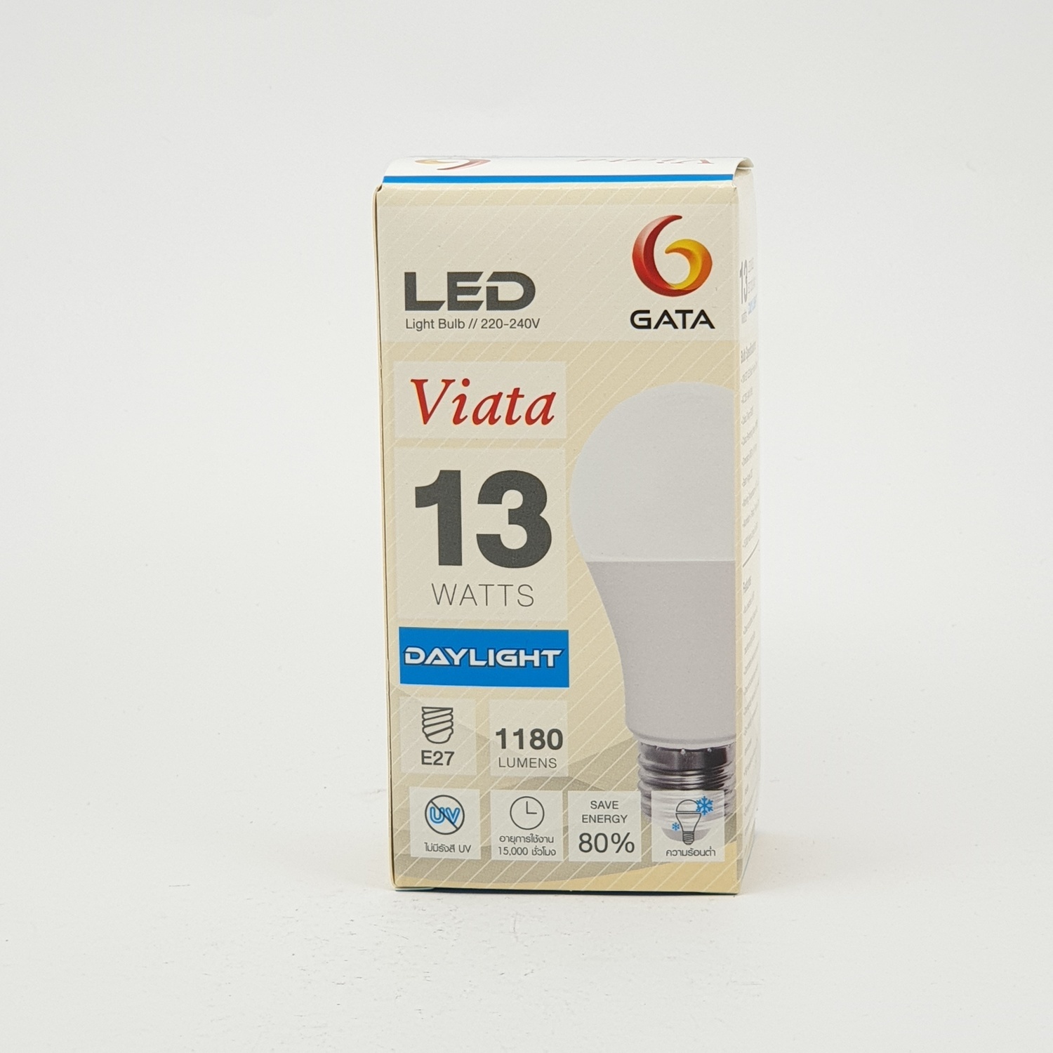GATA หลอด LED 13w ฝาขุ่น E27 Day (Type ll) -