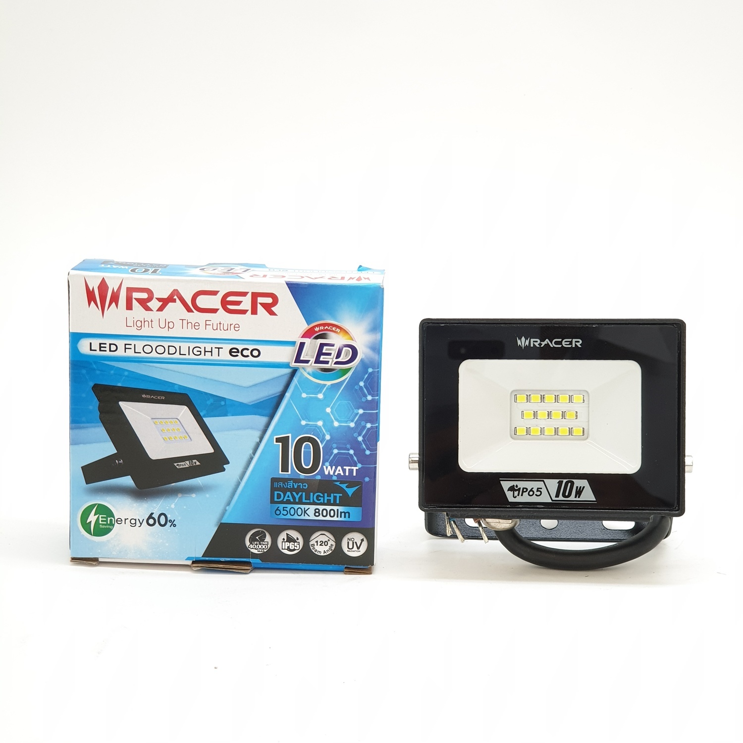 RACER โคมแอลอีดี ฟลัดไลท์ อีโค่ 10 วัตต์ แสงขาว
