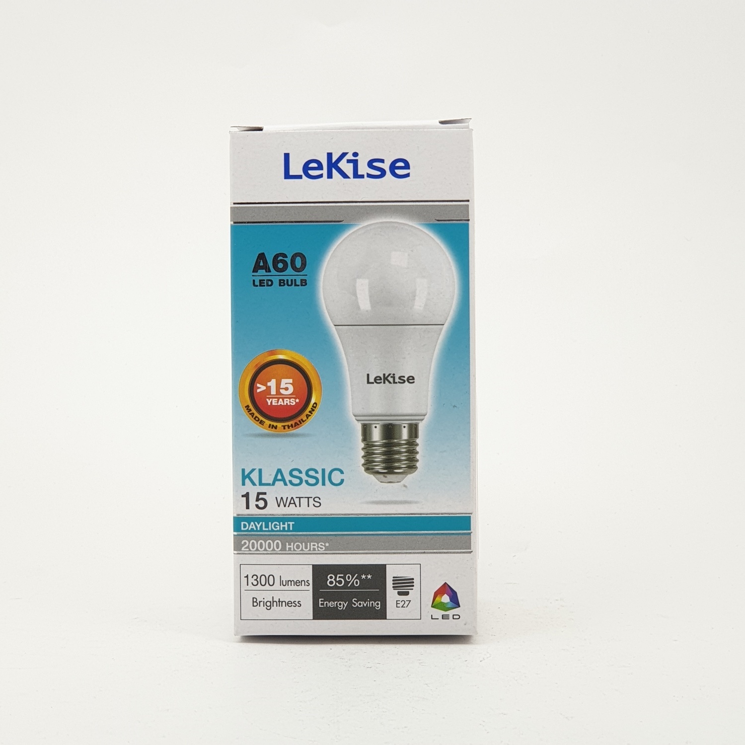 LEKISE หลอด LED A60 15W เดย์ไลท์ KLASSIC PLUS สีขาว